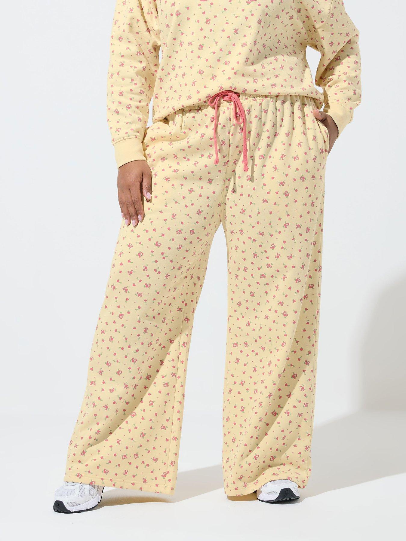 yours-curve-ditsy-printed-joggers