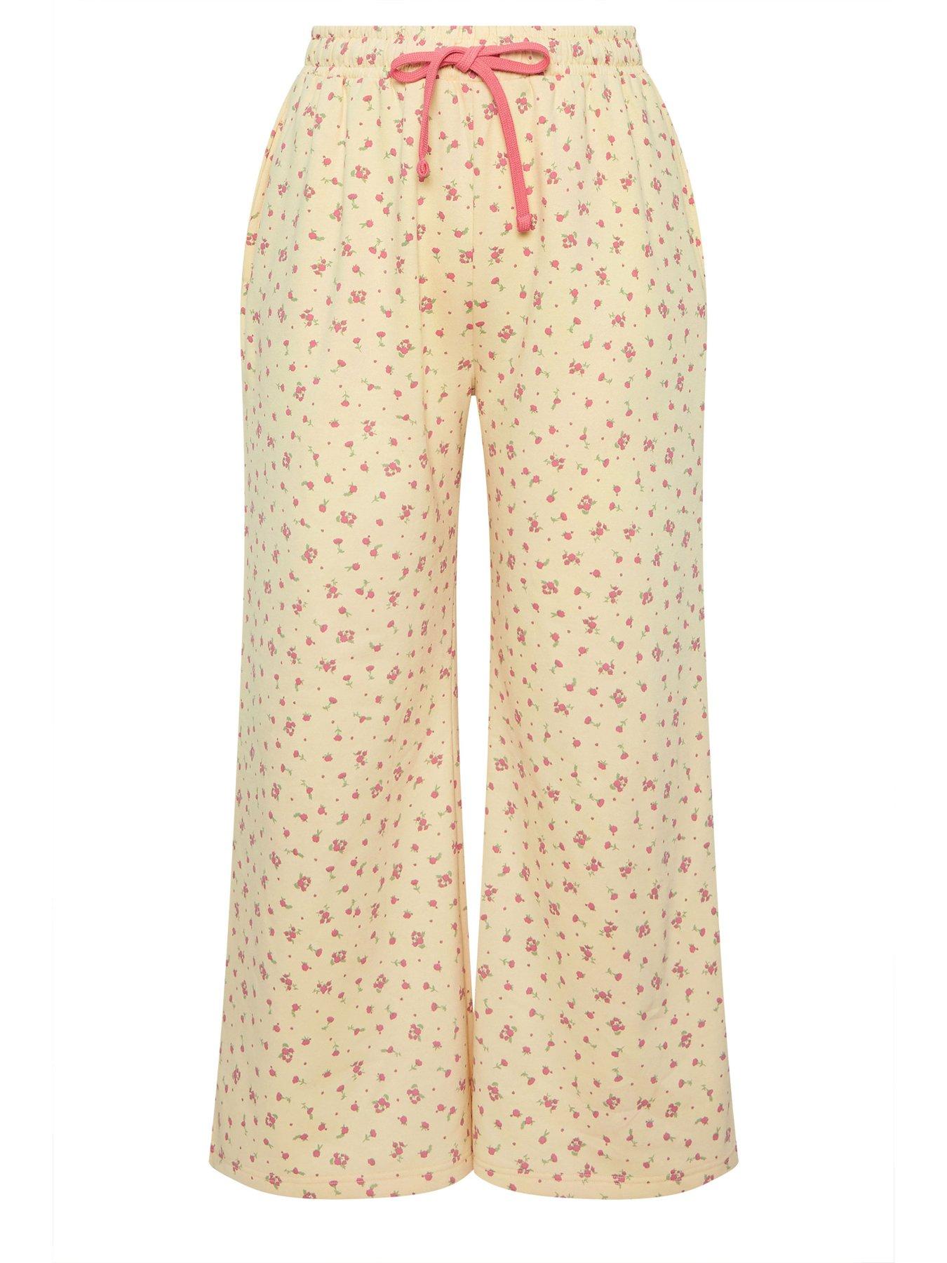 Image 5 of 5 of Yours Curve Ditsy Printed Joggers