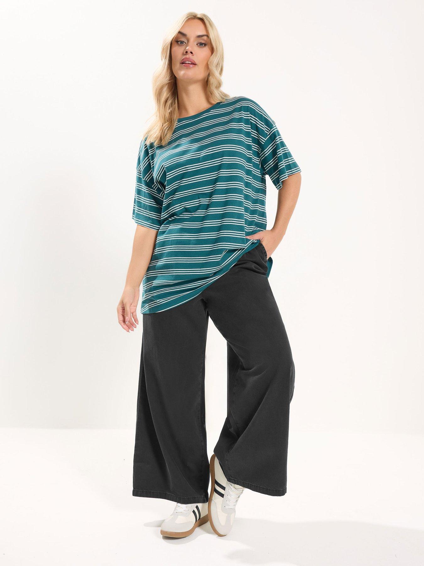 Image 3 of 5 of Yours Curve Pull On Wide Leg Jean
