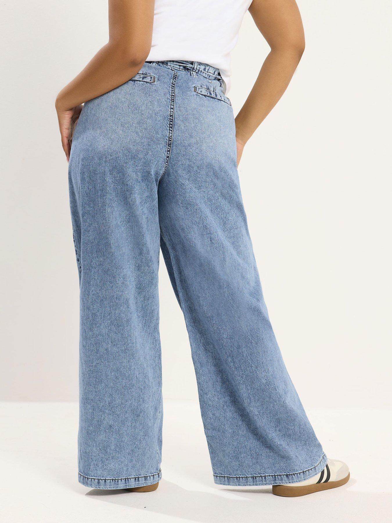 yours-curve-belted-wide-leg-jeanstillFront