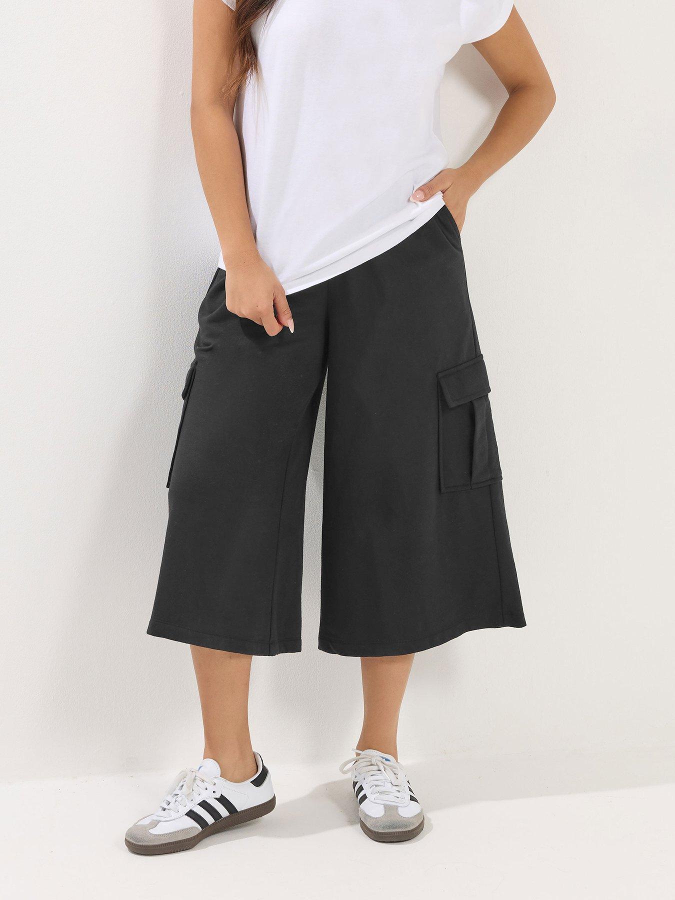 PixieGirl Petite Pocket Wide Crop Jogger