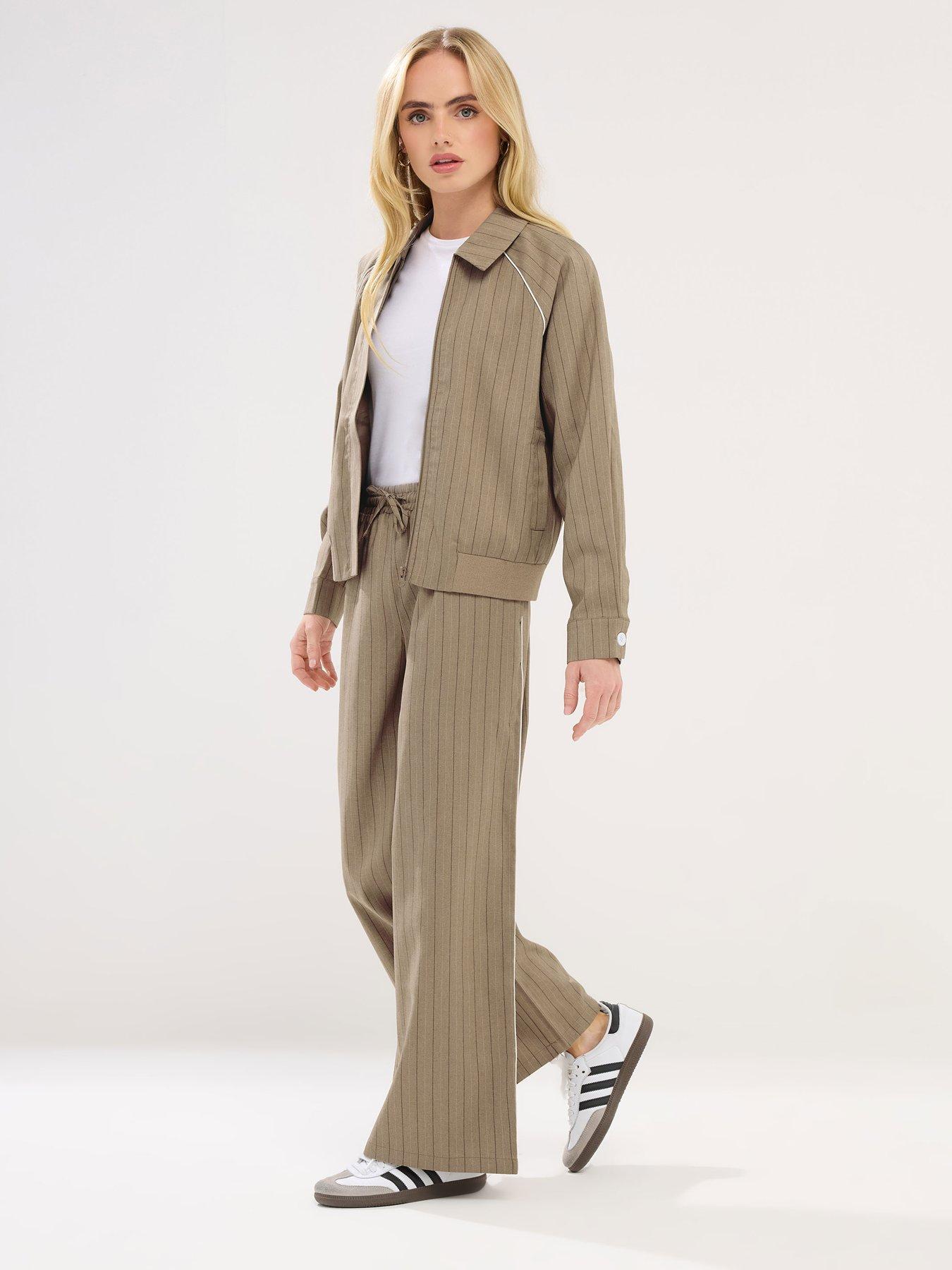 pixiegirl-petite-stripe-contrast-piping-jacket-creamback