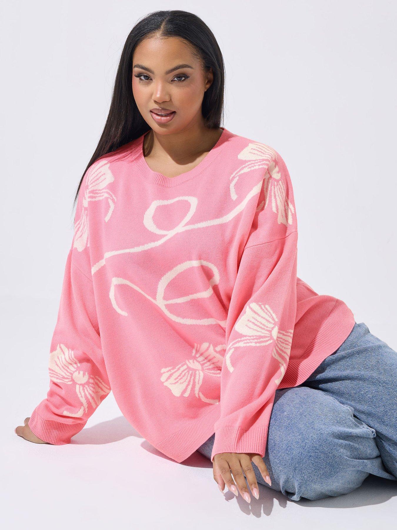 yours-curve-bow-jumper-pinkfront