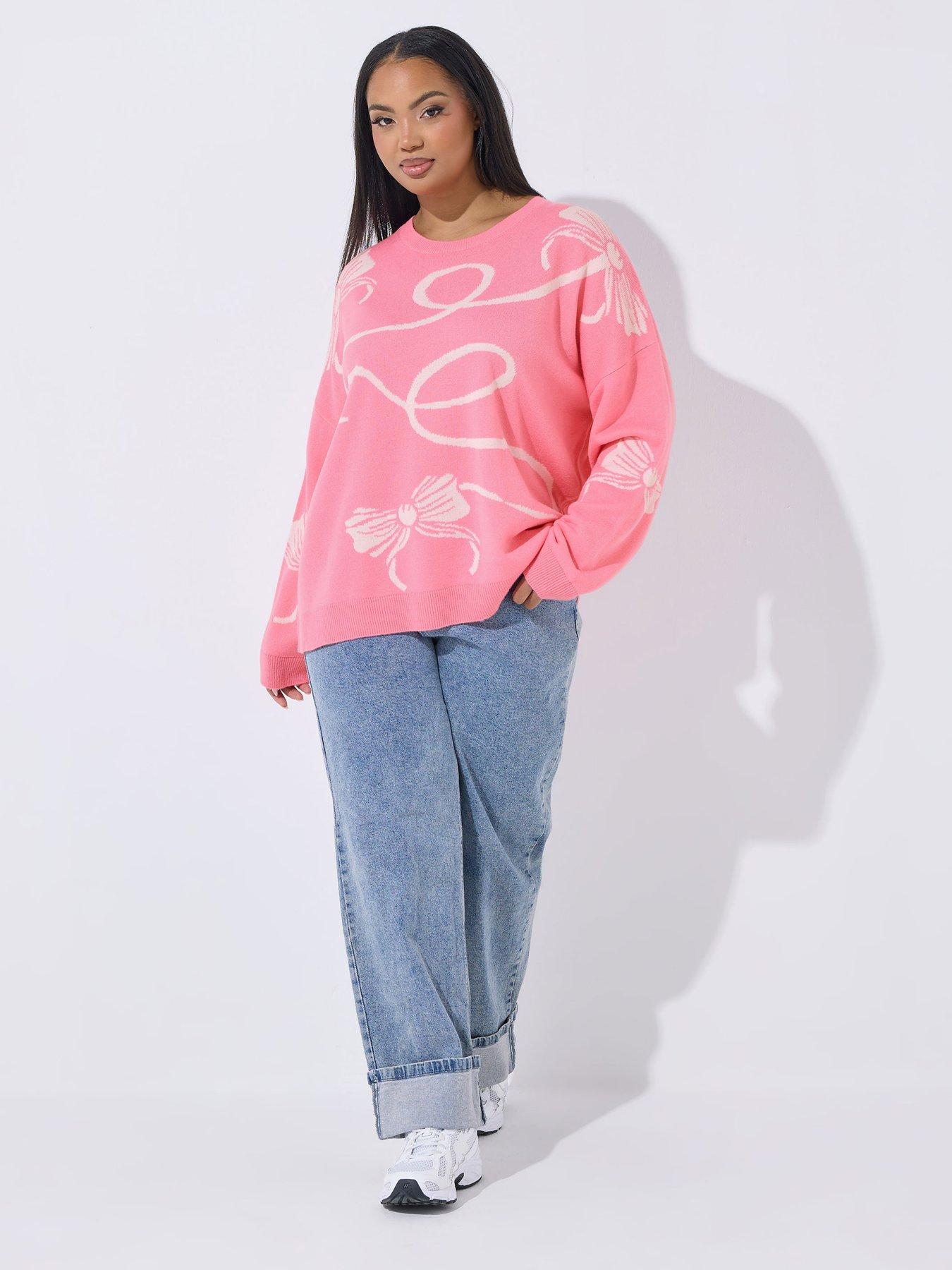 yours-curve-bow-jumper-pinkback