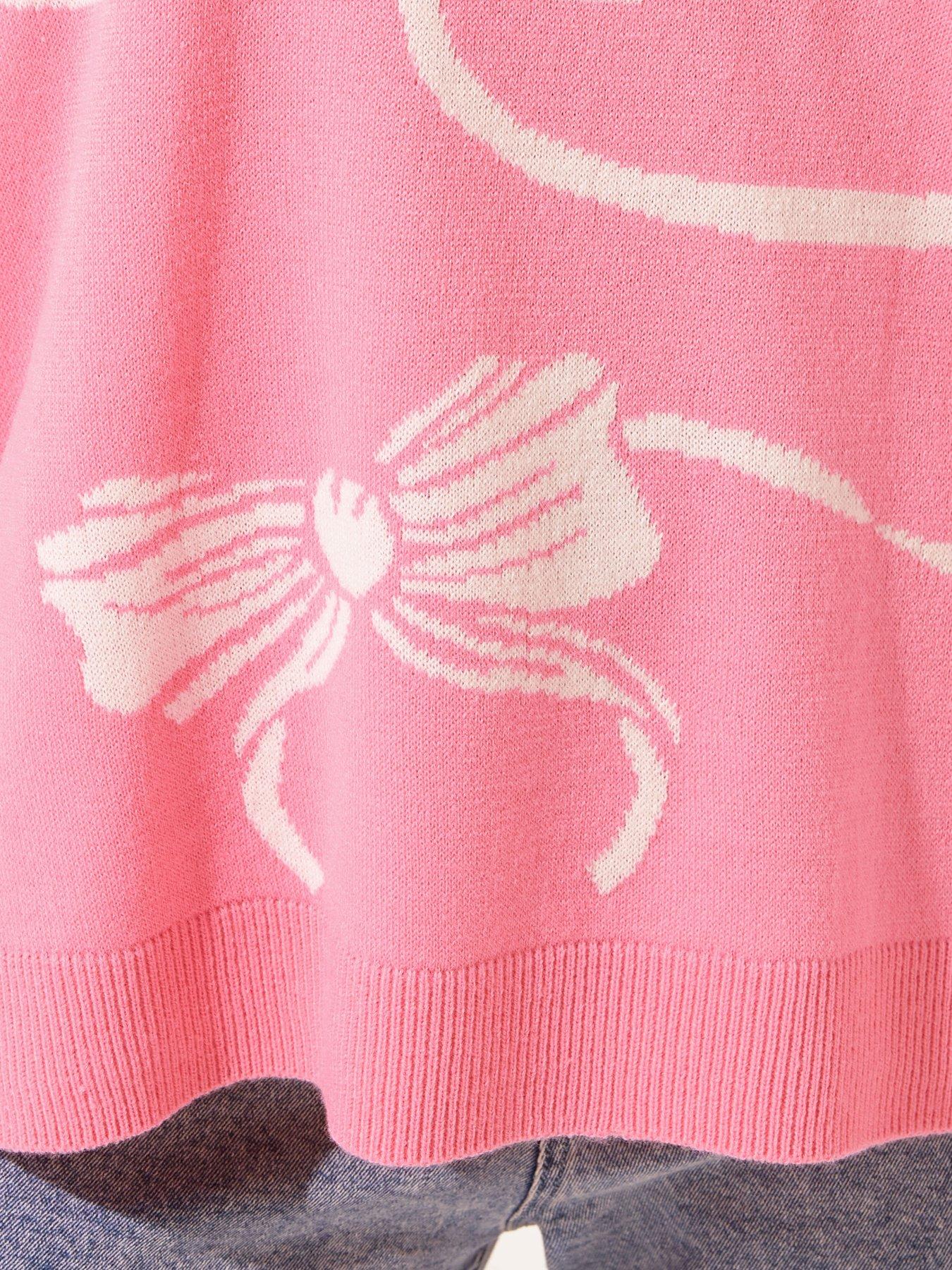 yours-curve-bow-jumper-pinkdetail