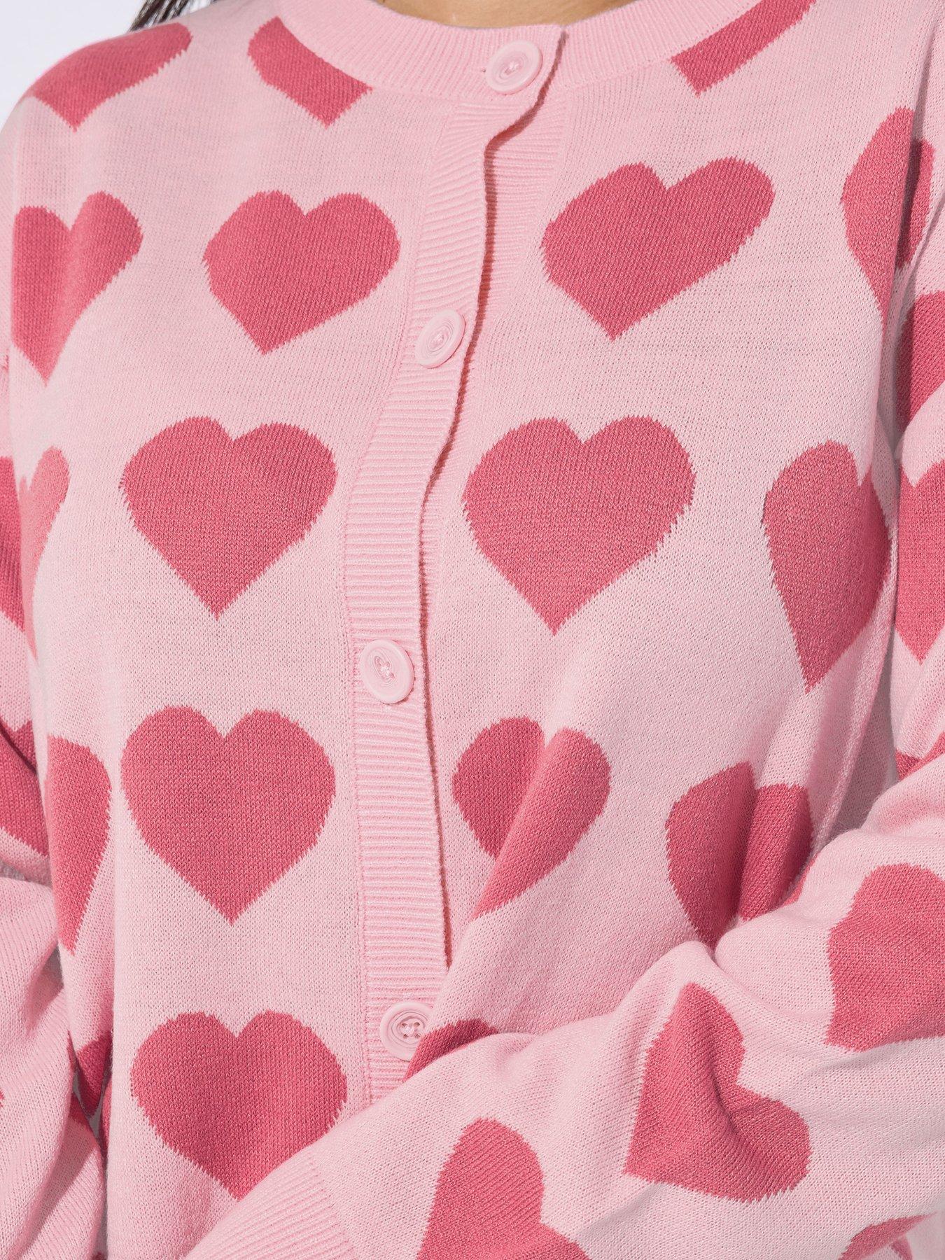 yours-curve-heart-knitted-cardigan-pinkoutfit