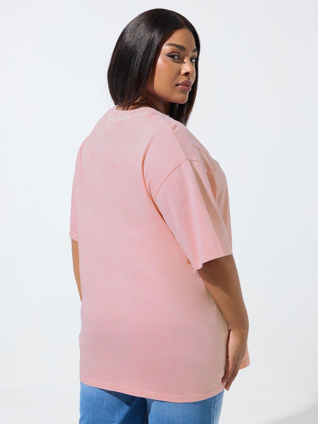 yours-curve-ballet-longline-t-shirt-pinkstillFront