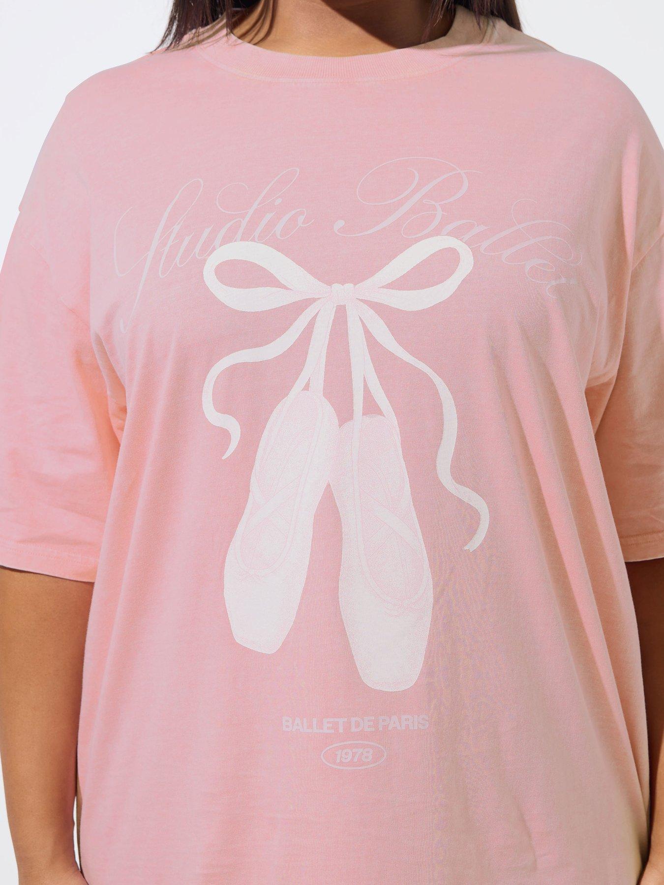 yours-curve-ballet-longline-t-shirt-pinkoutfit