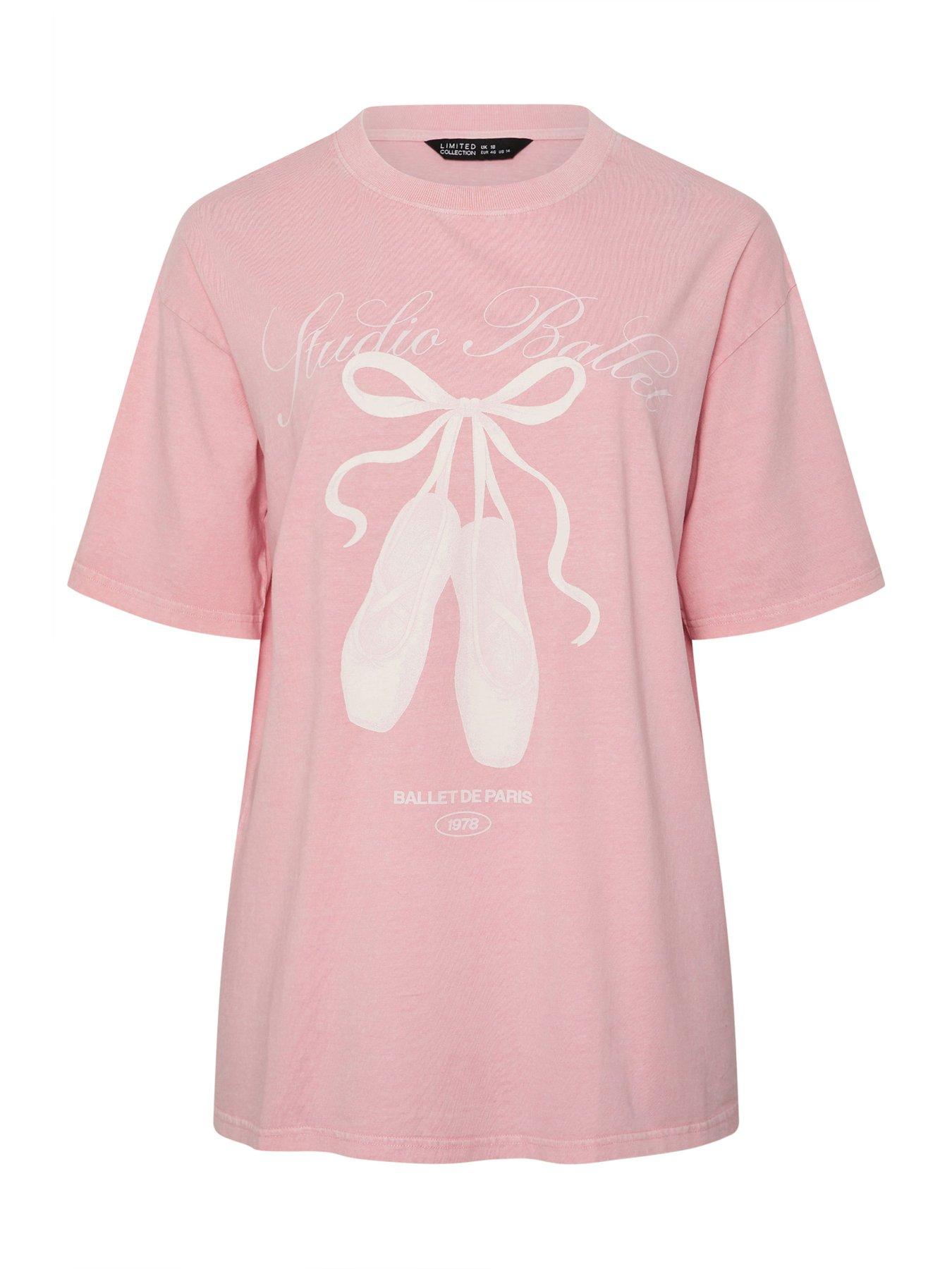 yours-curve-ballet-longline-t-shirt-pinkdetail