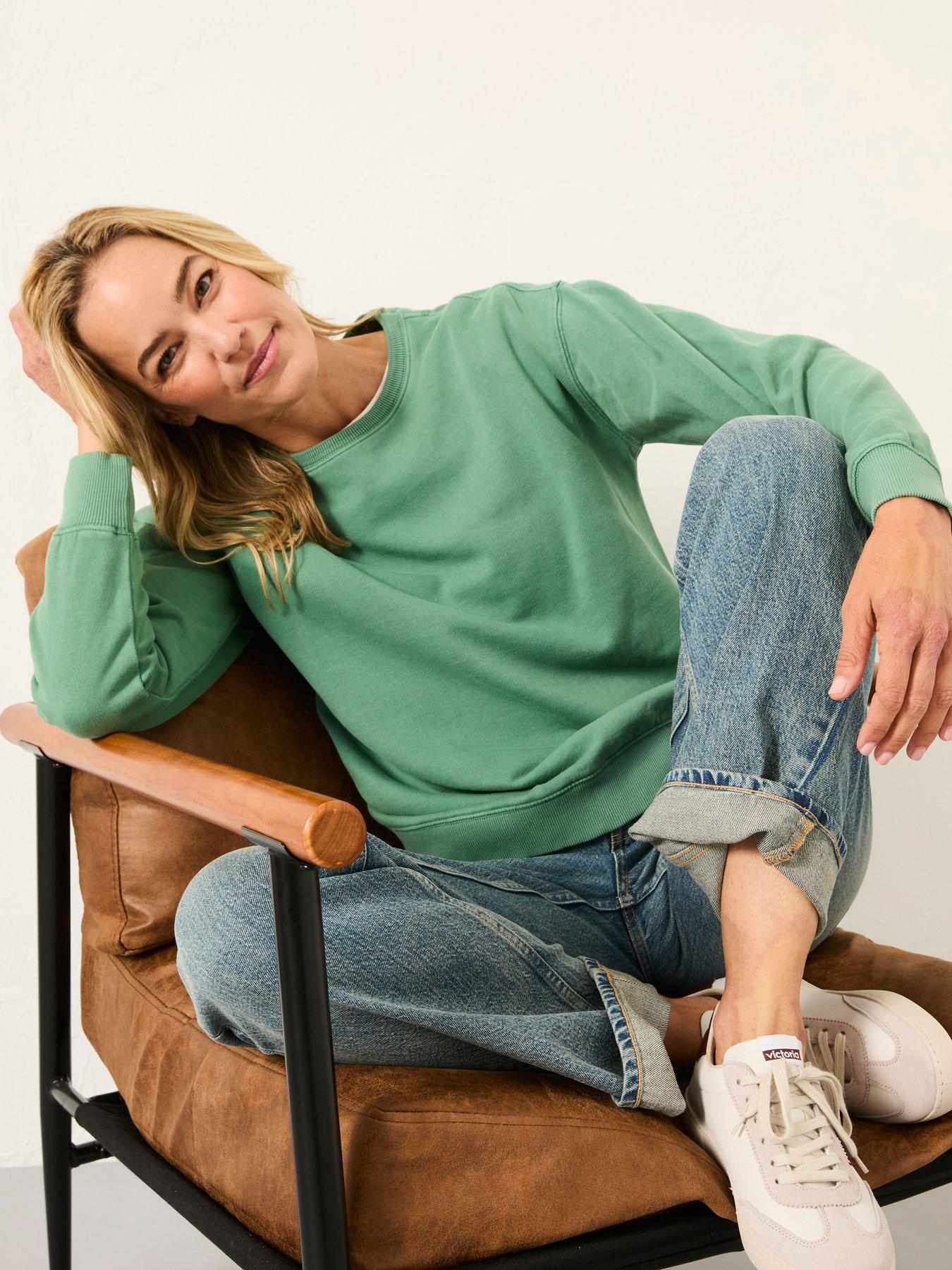 fatface-georgia-crew-sweatshirt-jade-greenfront