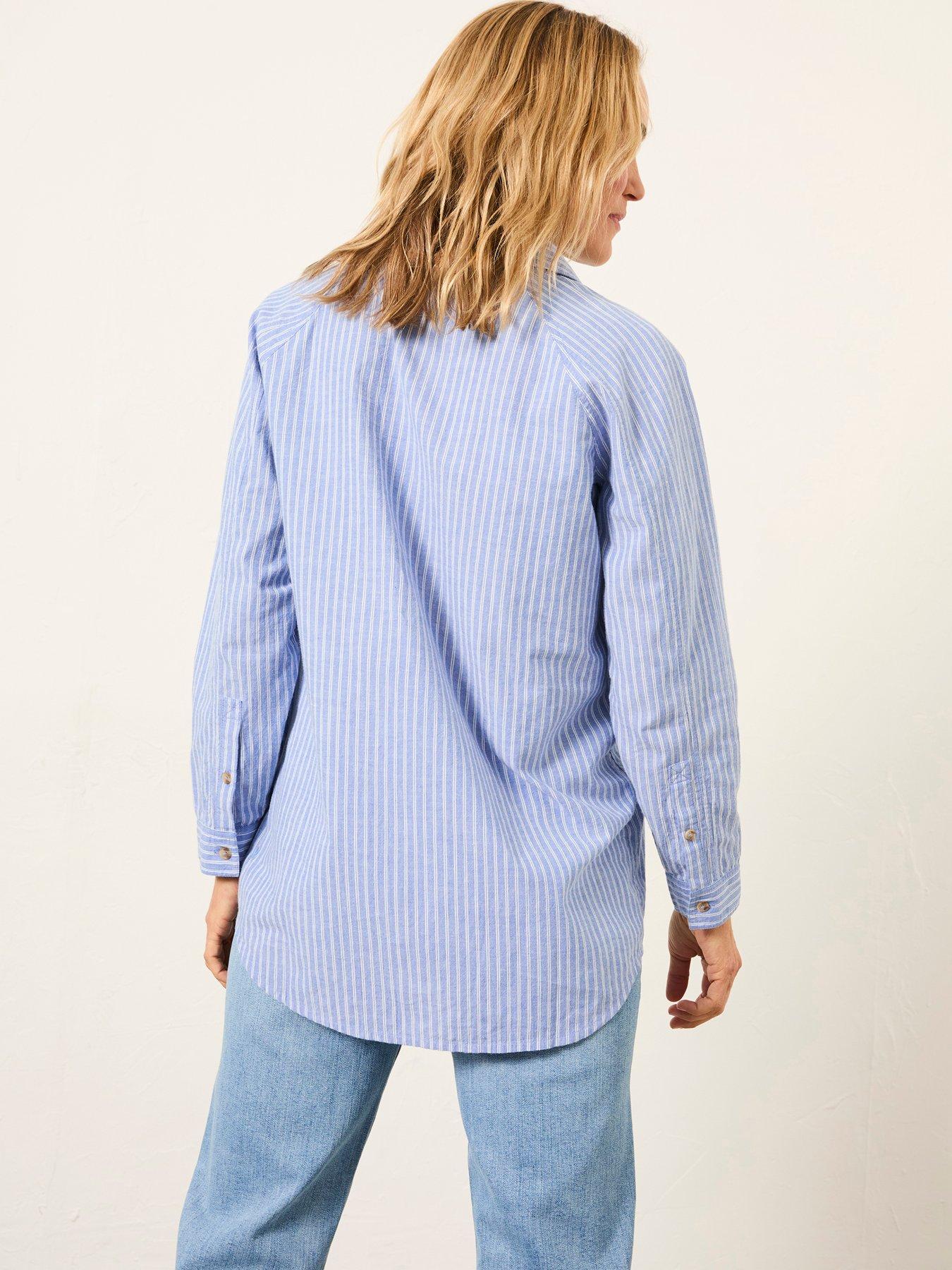 Image 2 of 5 of FatFace Bessie Stripe Shirt - Blue