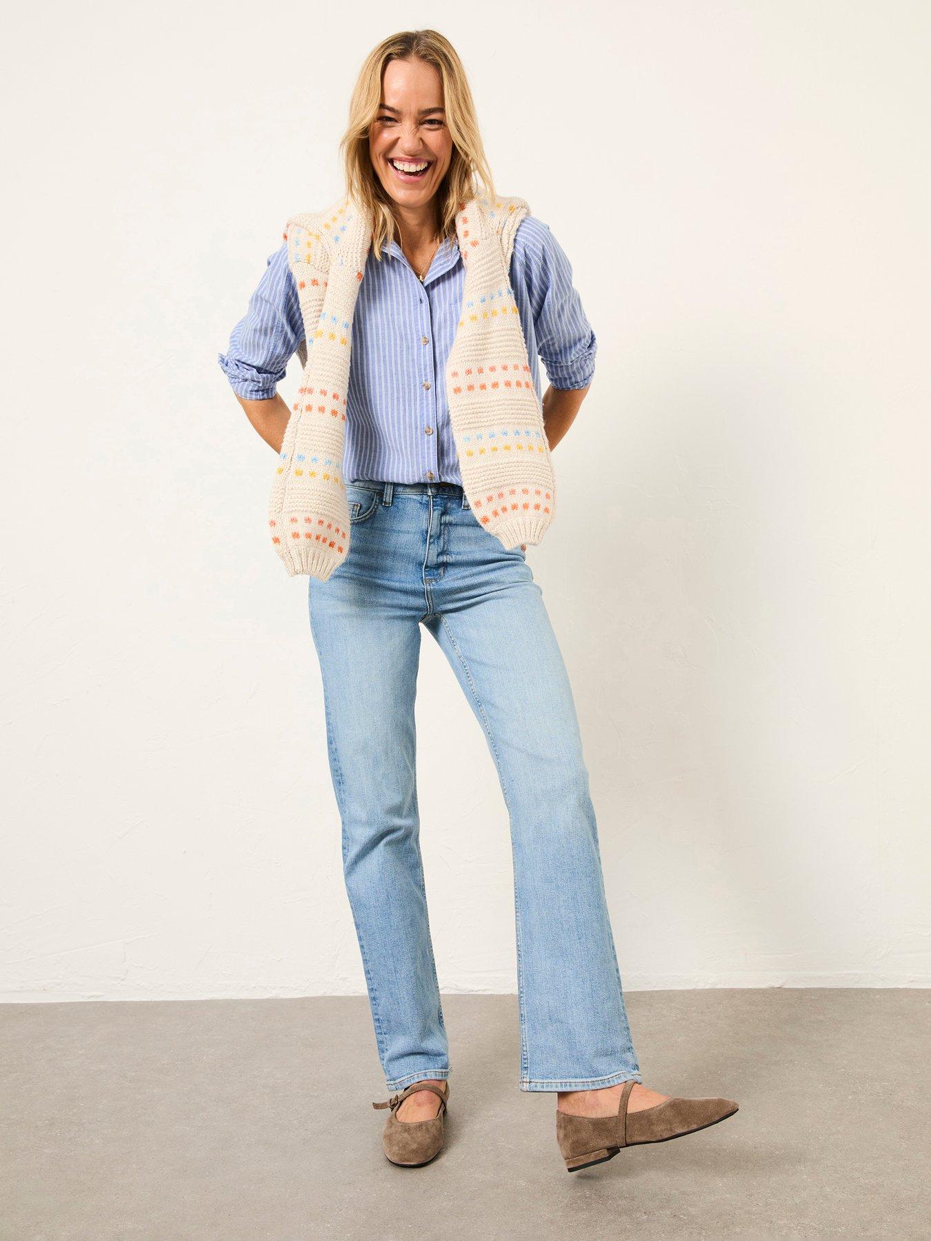 Image 3 of 5 of FatFace Bessie Stripe Shirt - Blue