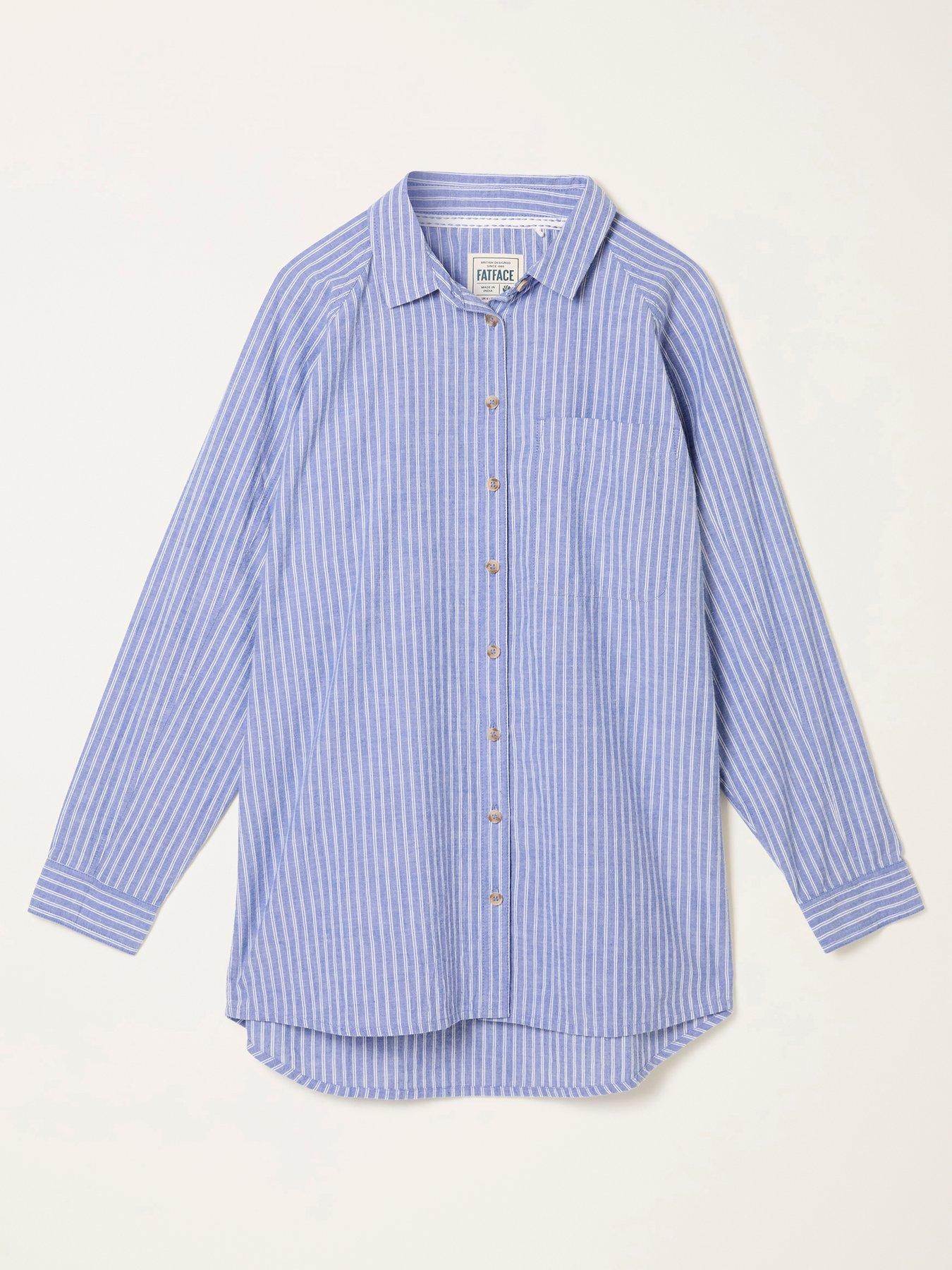 Image 5 of 5 of FatFace Bessie Stripe Shirt - Blue