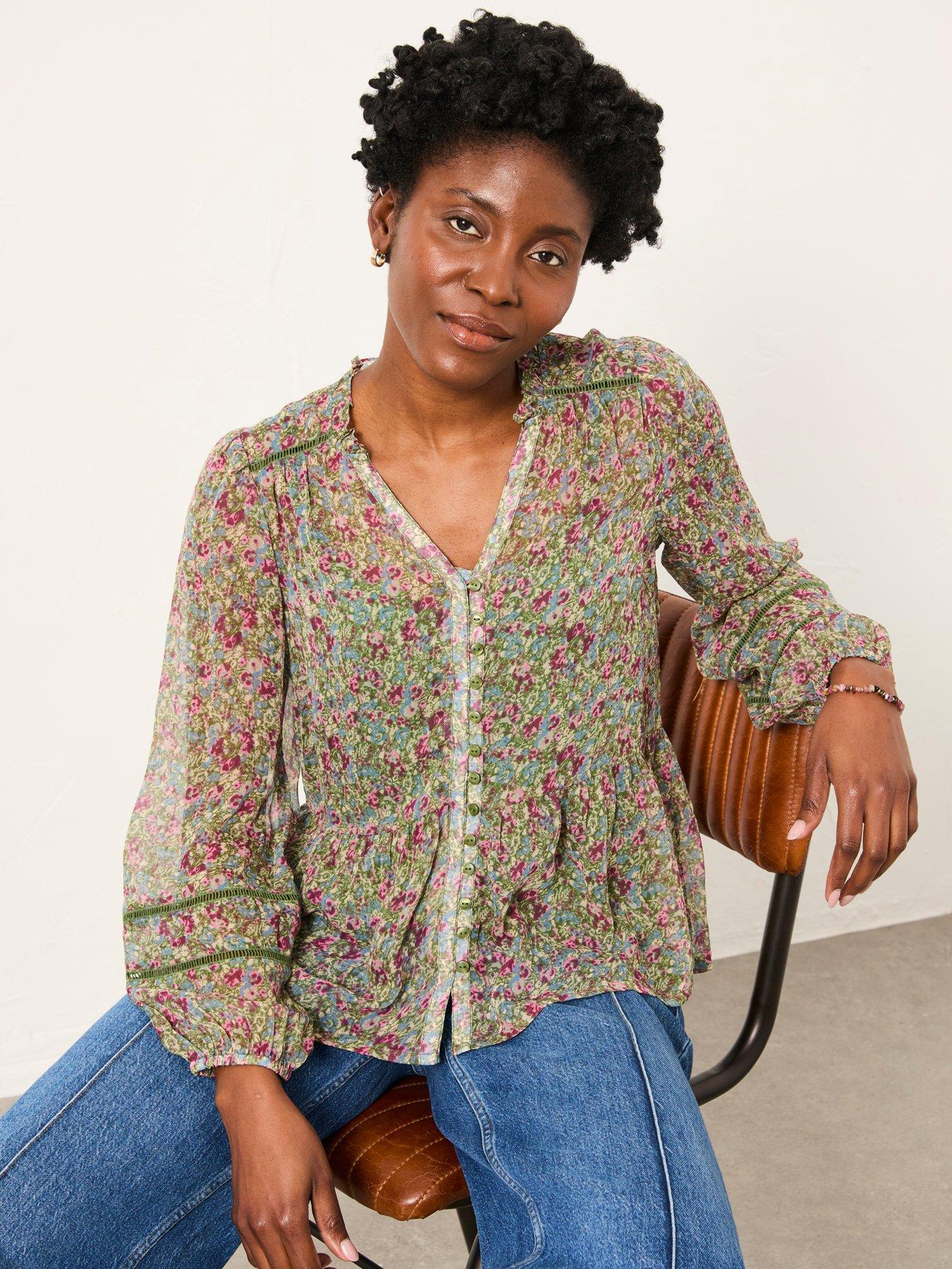 fatface-mel-ditsy-meadow-blouse-greenfront