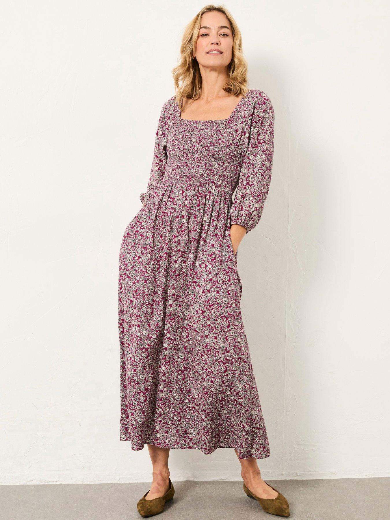 fatface-adele-2-tone-floral-regular-midi-dress-plum-purplefront