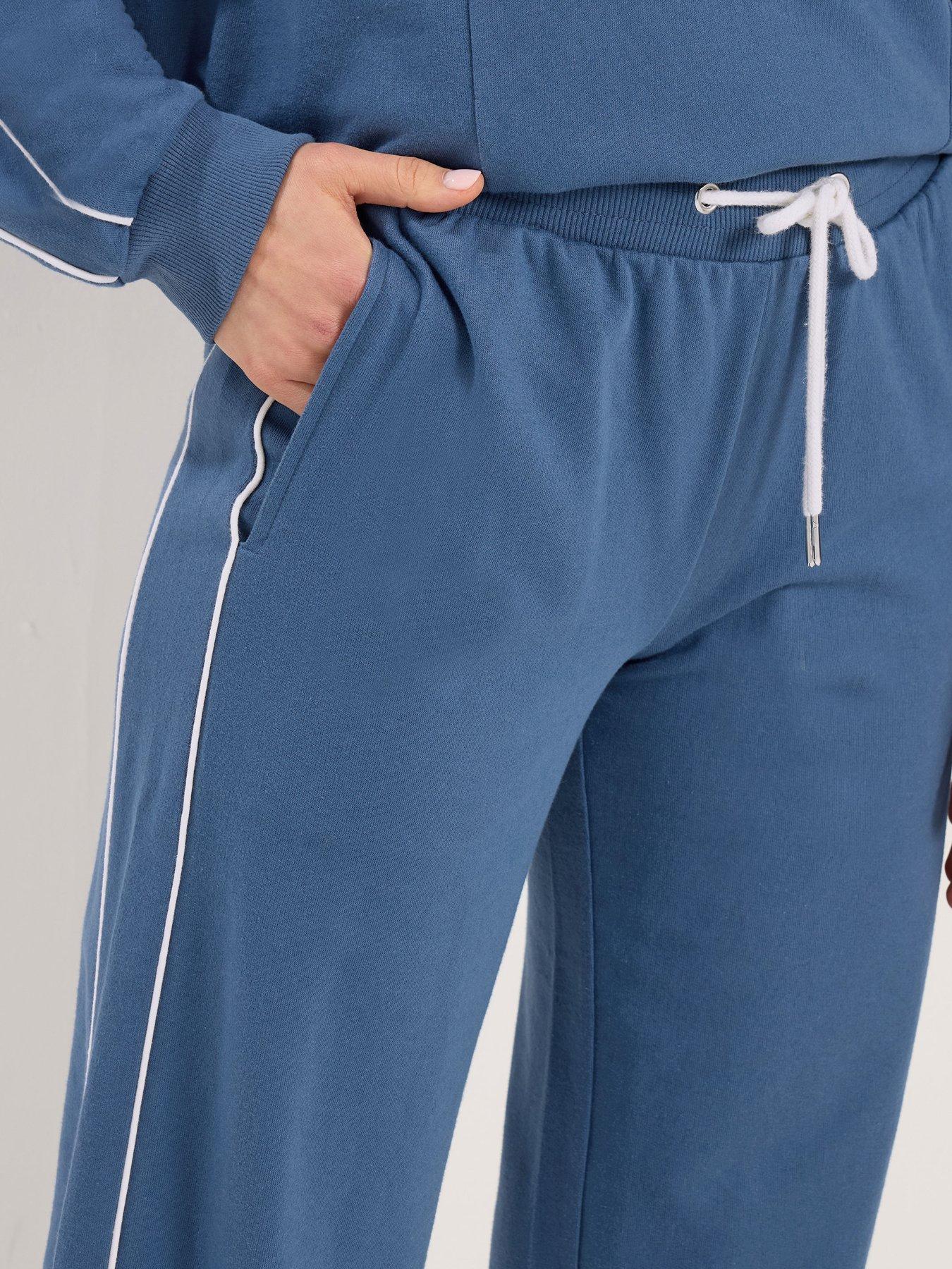 Image 4 of 5 of Long Tall Sally Piped Wide Leg Jogger 36" - Blue