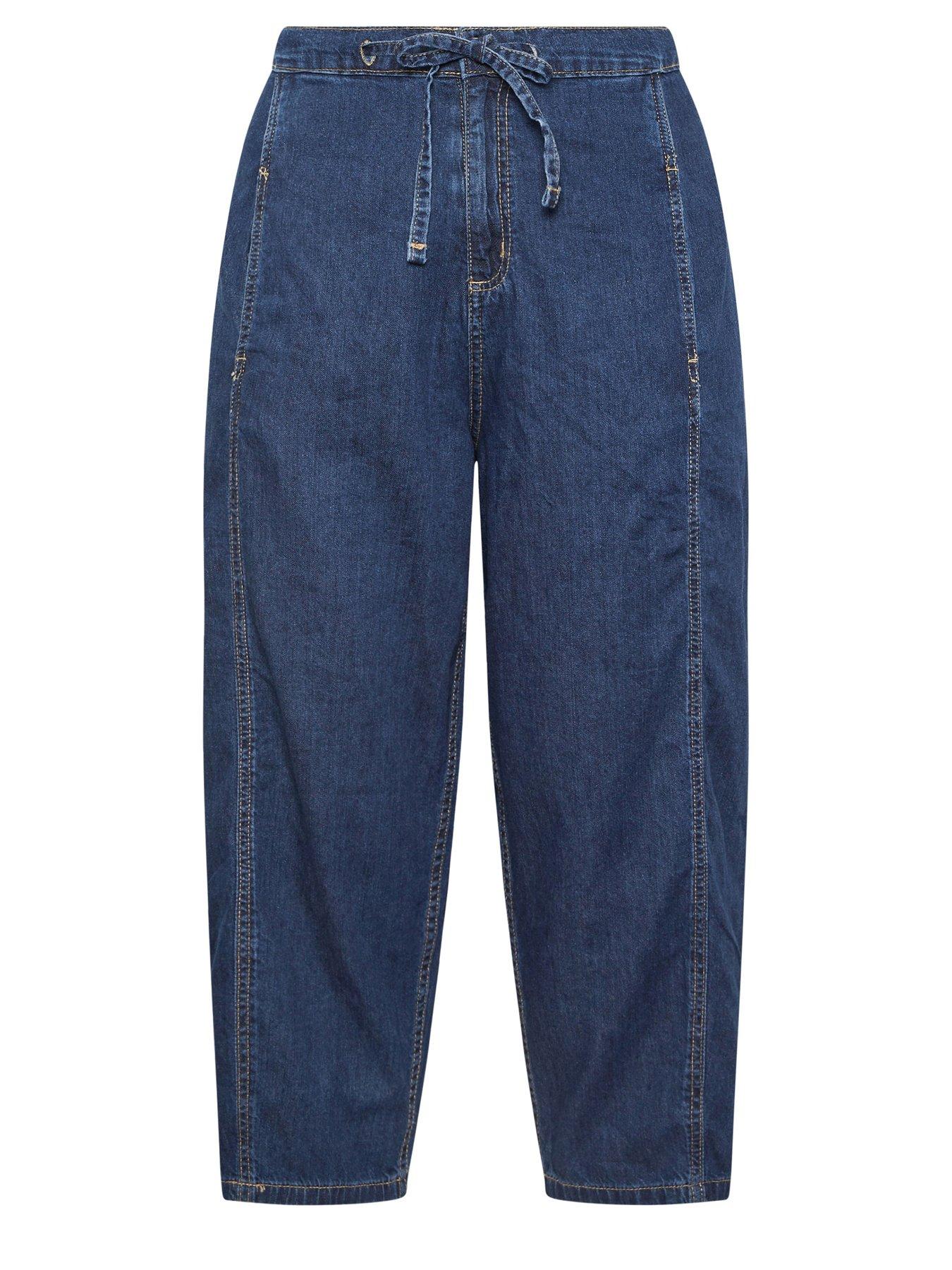 Image 5 of 5 of Yours Curve Crop Barrel Leg Jean