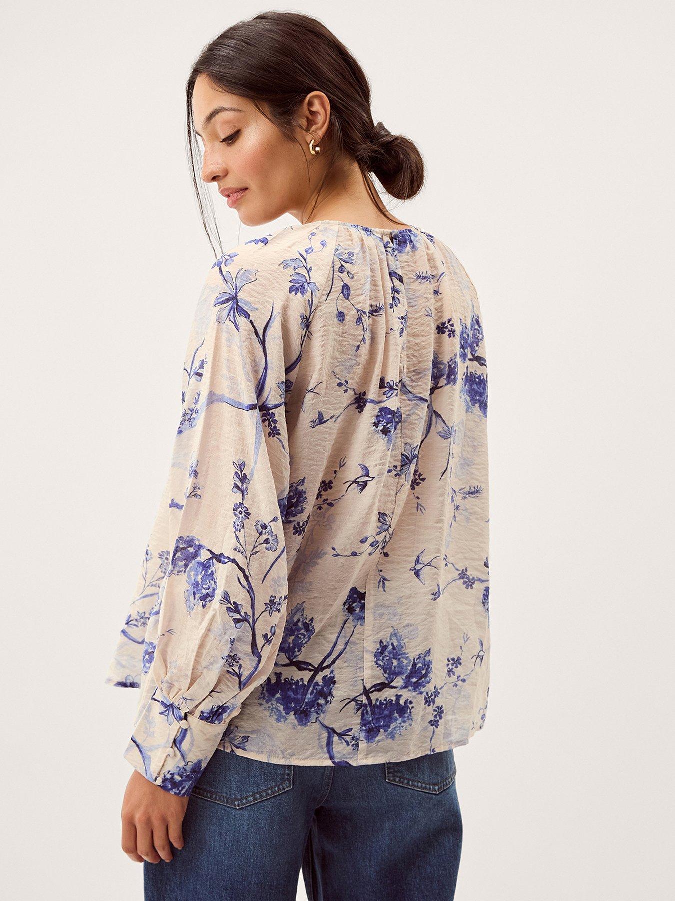 Image 2 of 5 of Monsoon Jada Print Blouse - Pink