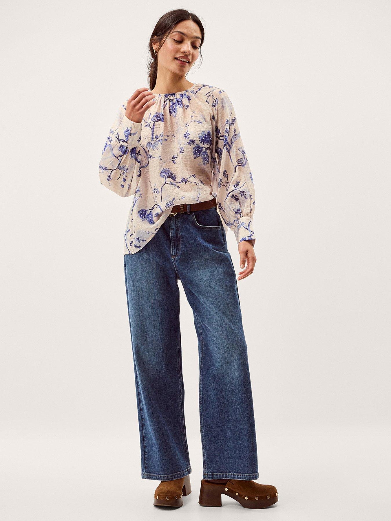 Image 3 of 5 of Monsoon Jada Print Blouse - Pink