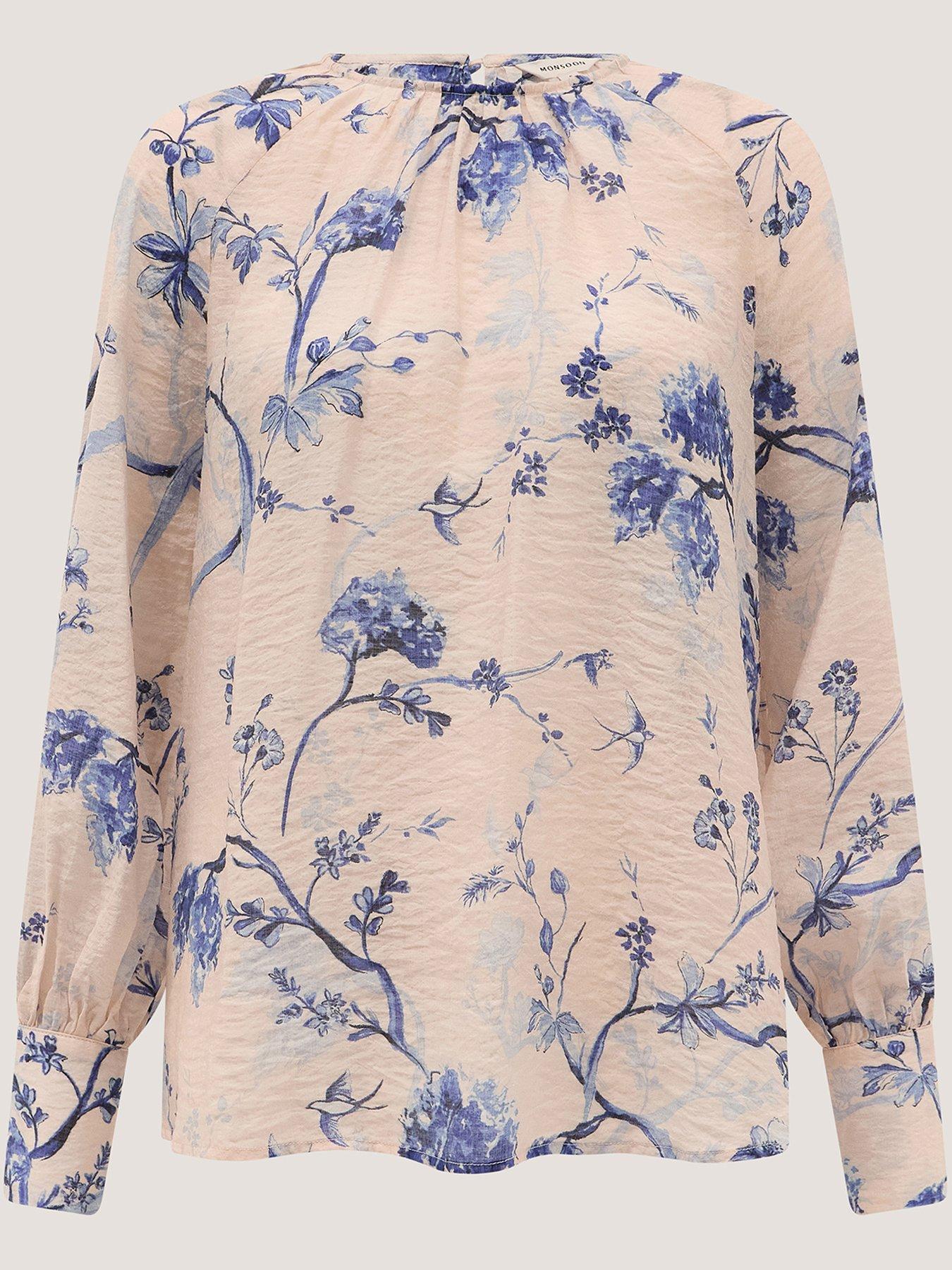 Image 5 of 5 of Monsoon Jada Print Blouse - Pink