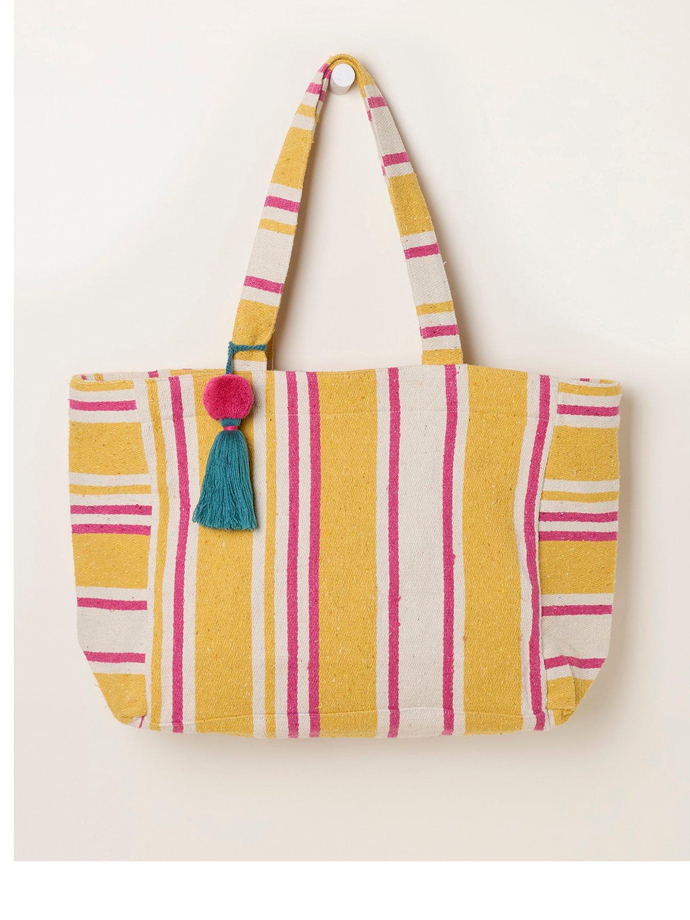 FatFace Beach Bag - Mustard Yellow