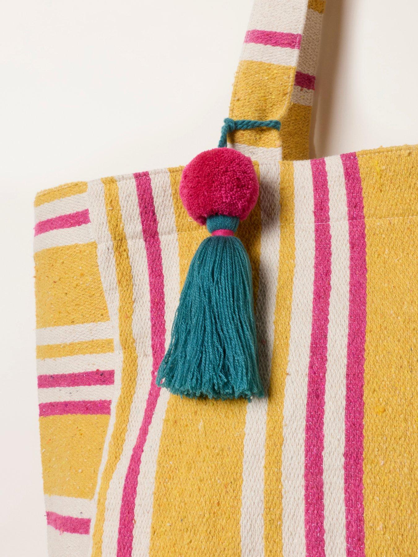 Image 3 of 4 of FatFace Beach Bag - Mustard Yellow