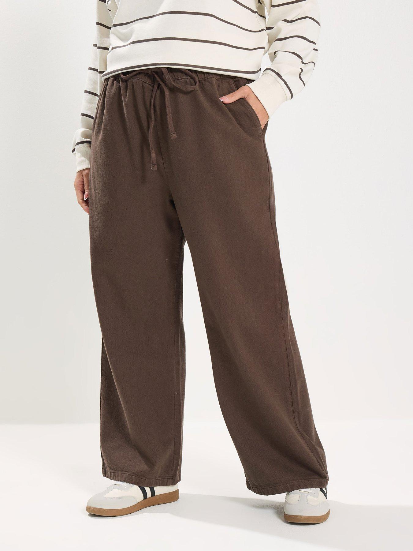 Yours Curve Pull On Wide Leg Jean