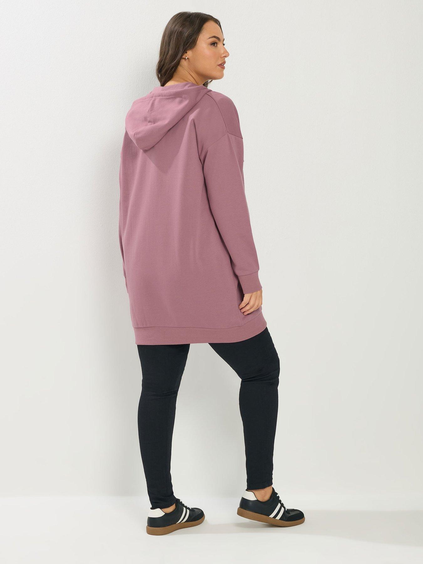 Image 2 of 5 of Yours Curve Longline Hoodie