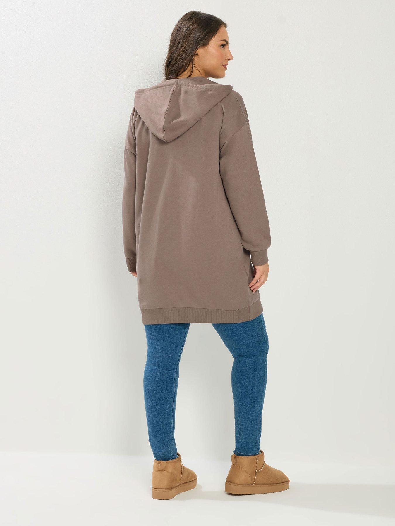 Image 2 of 4 of Yours Curve Longline Hoodie