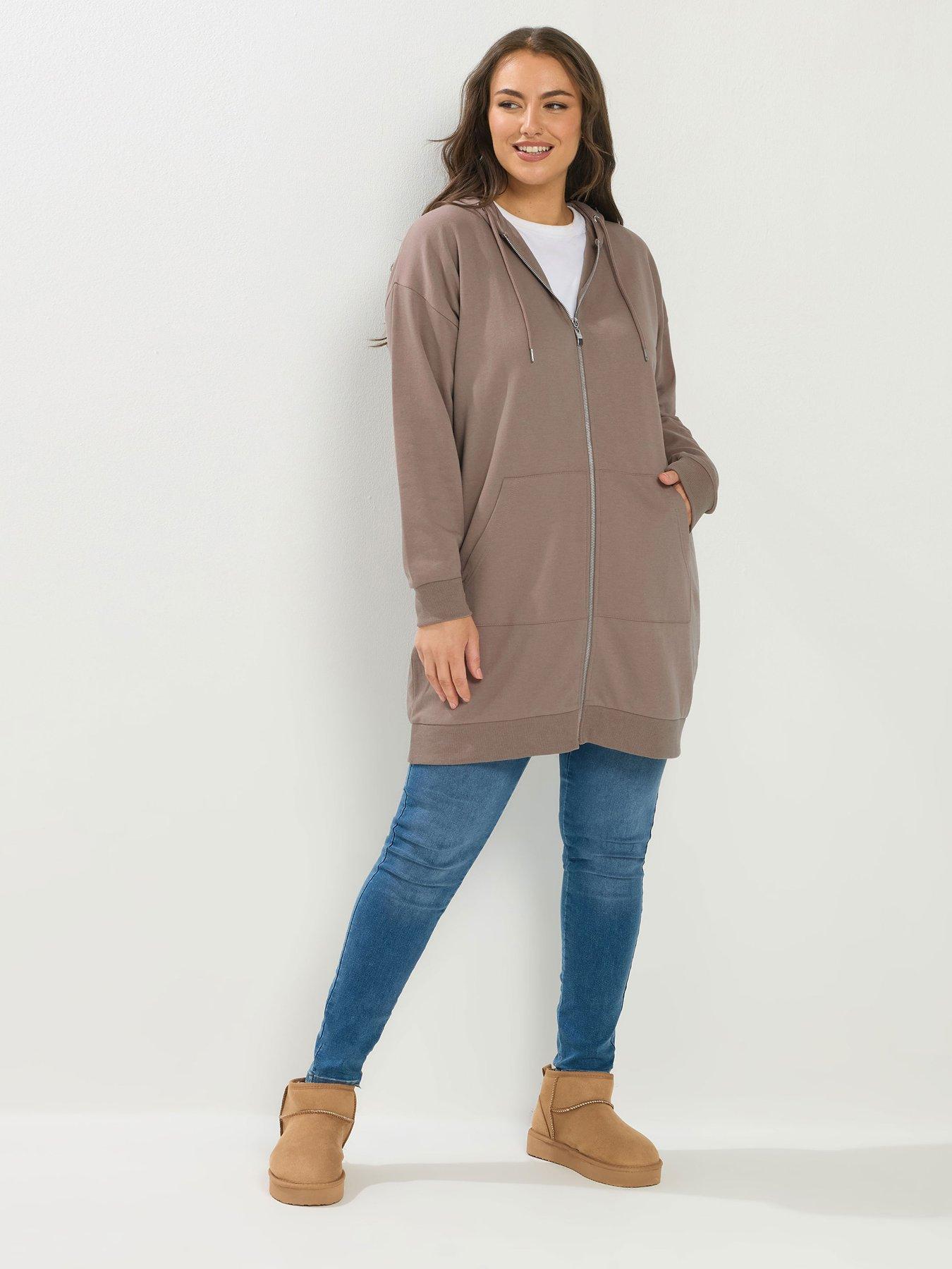 Image 3 of 4 of Yours Curve Longline Hoodie