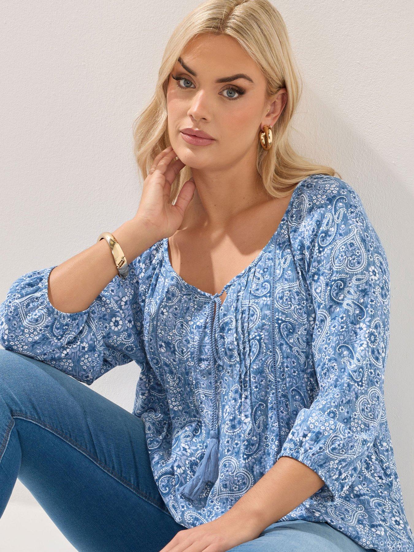 Image 5 of 6 of Yours Curve Long Sleeve Gypsy Top