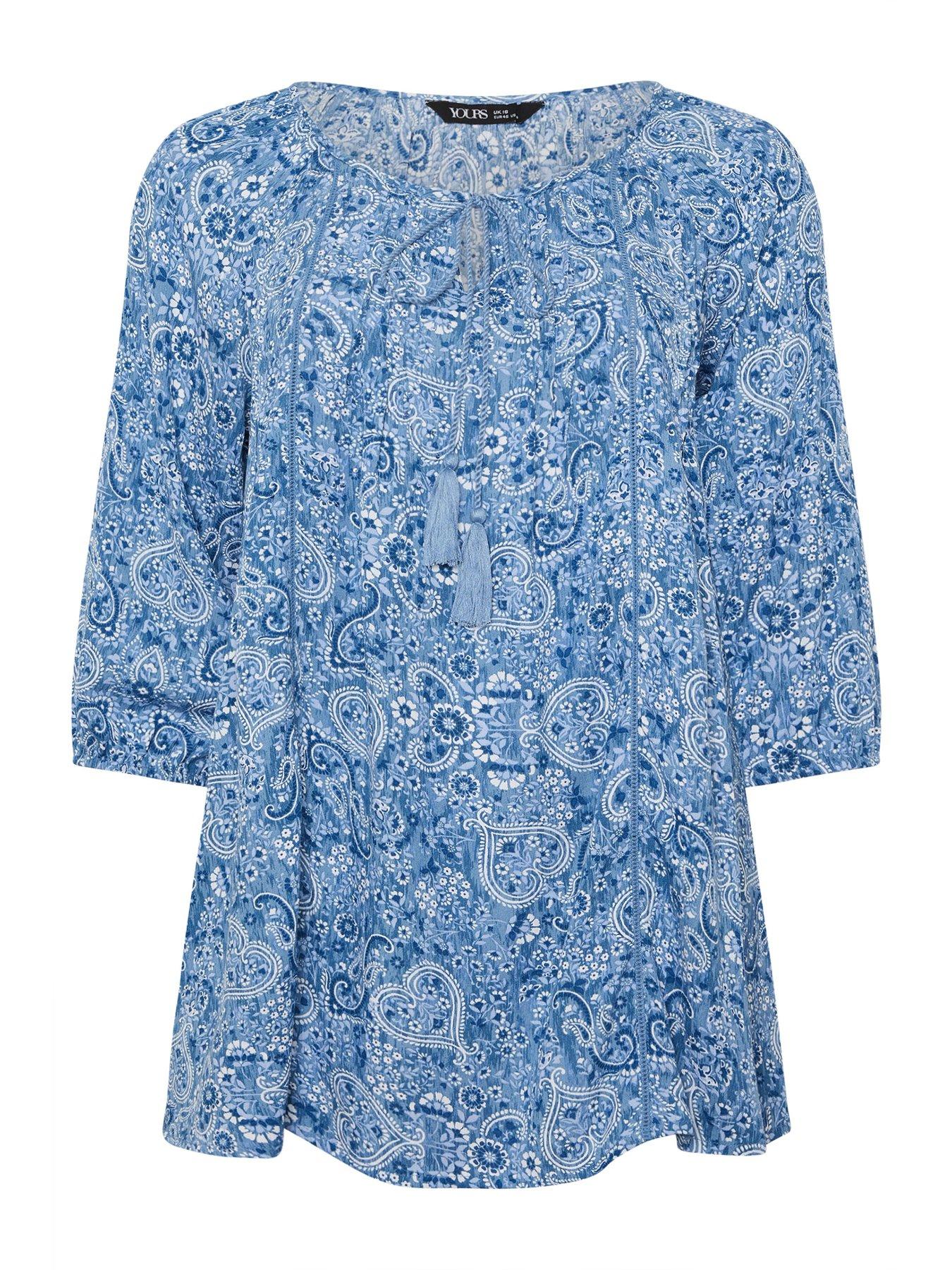 Image 6 of 6 of Yours Curve Long Sleeve Gypsy Top