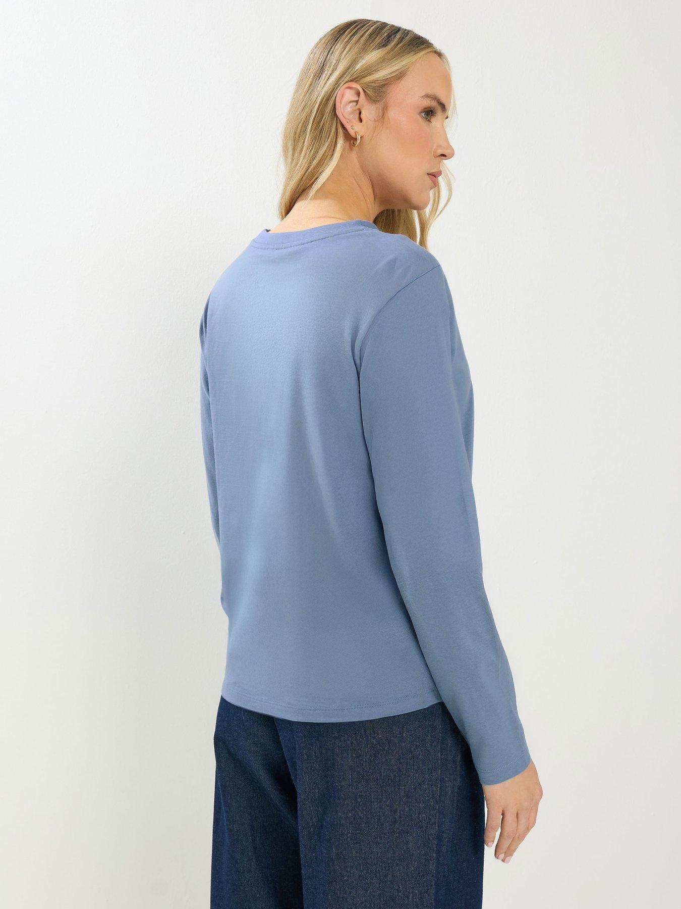 Image 2 of 5 of Long Tall Sally Patissere Oversized Printed T-Shirt - Blue