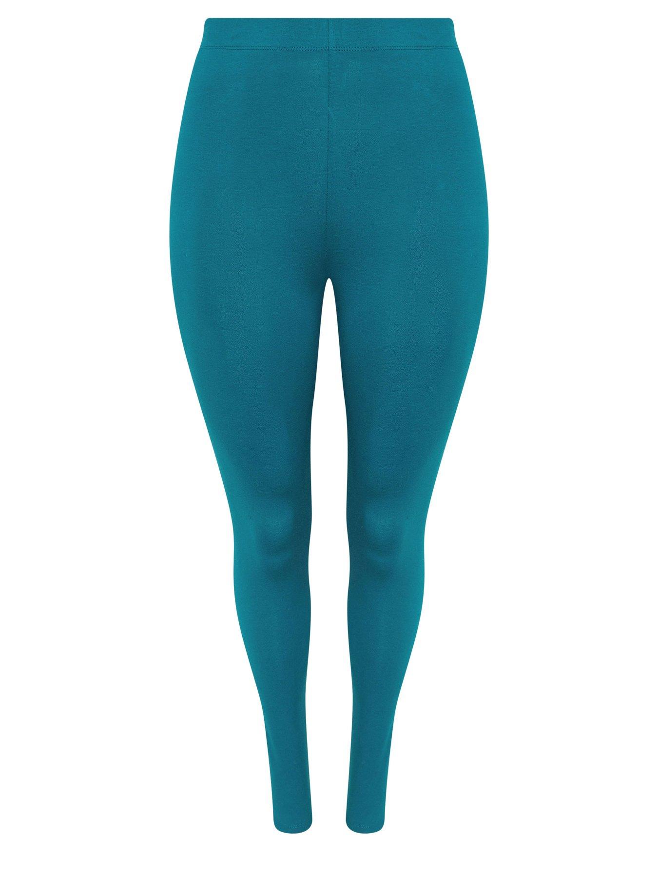Image 5 of 5 of Yours Curve Cotton Elastane Legging - Blue