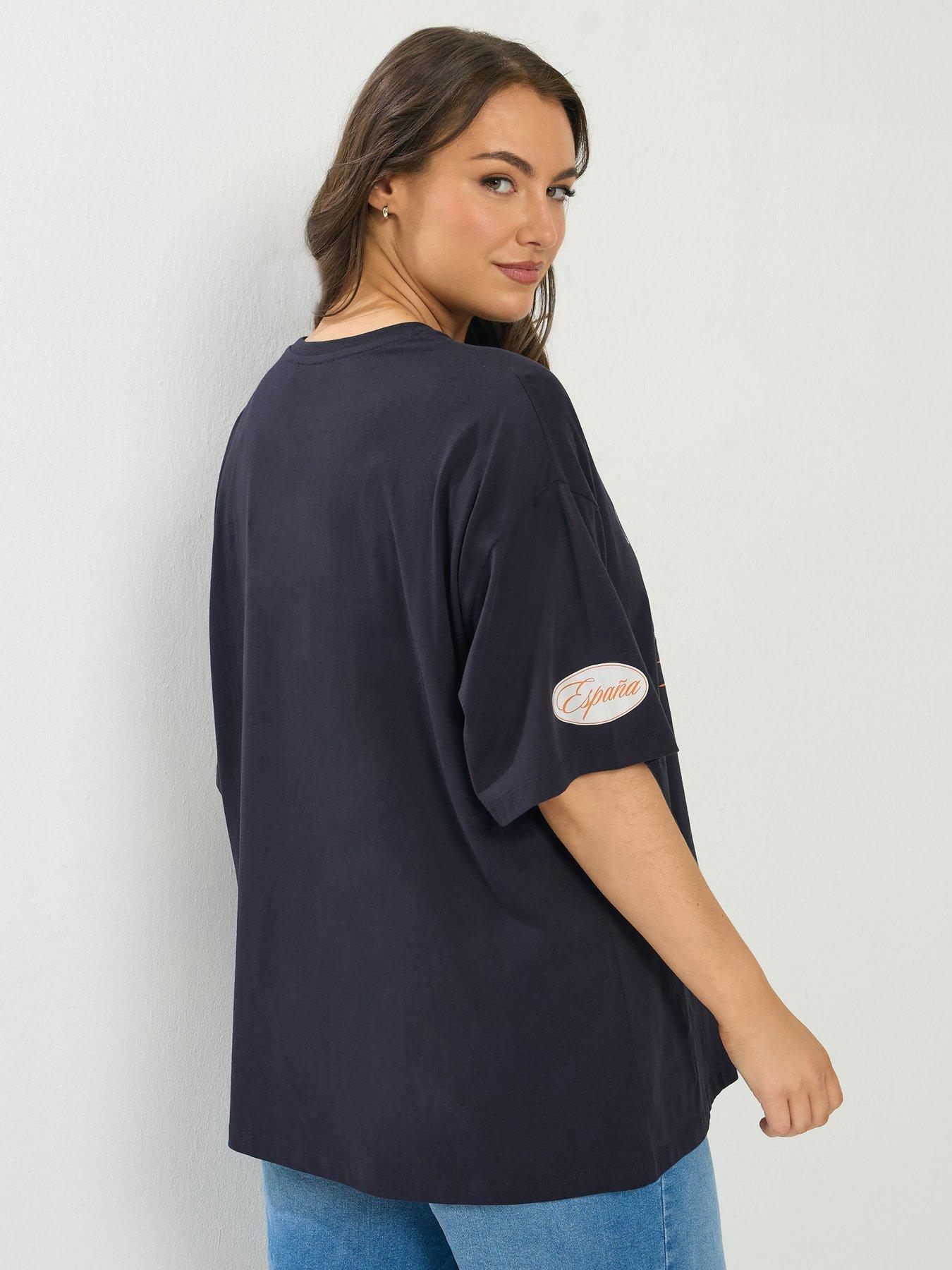 yours-curve-valencia-oranges-t-shirt-bluestillFront