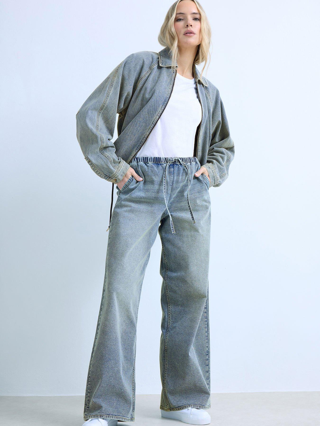 long-tall-sally-mid-wash-wide-leg-pull-on-jeans-36-bluefront