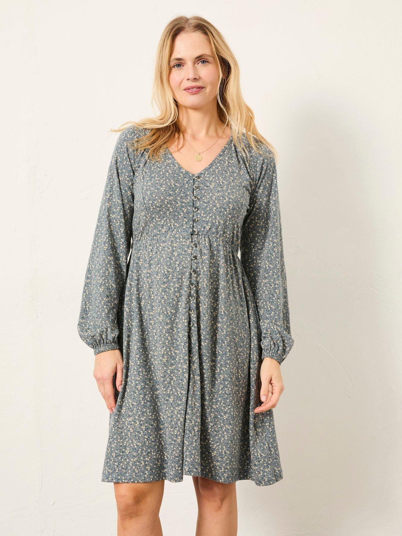 fatface-em-ditsy-regular-jersey-dress-bluefront