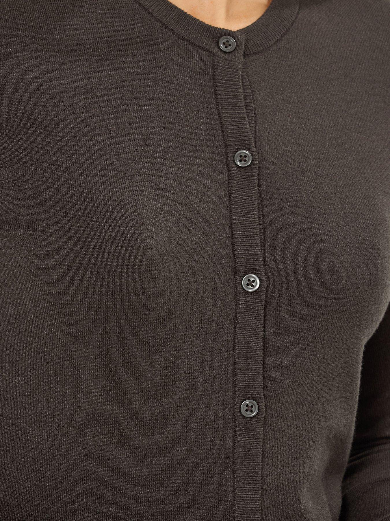 long-tall-sally-crew-neck-cardigan-brownoutfit