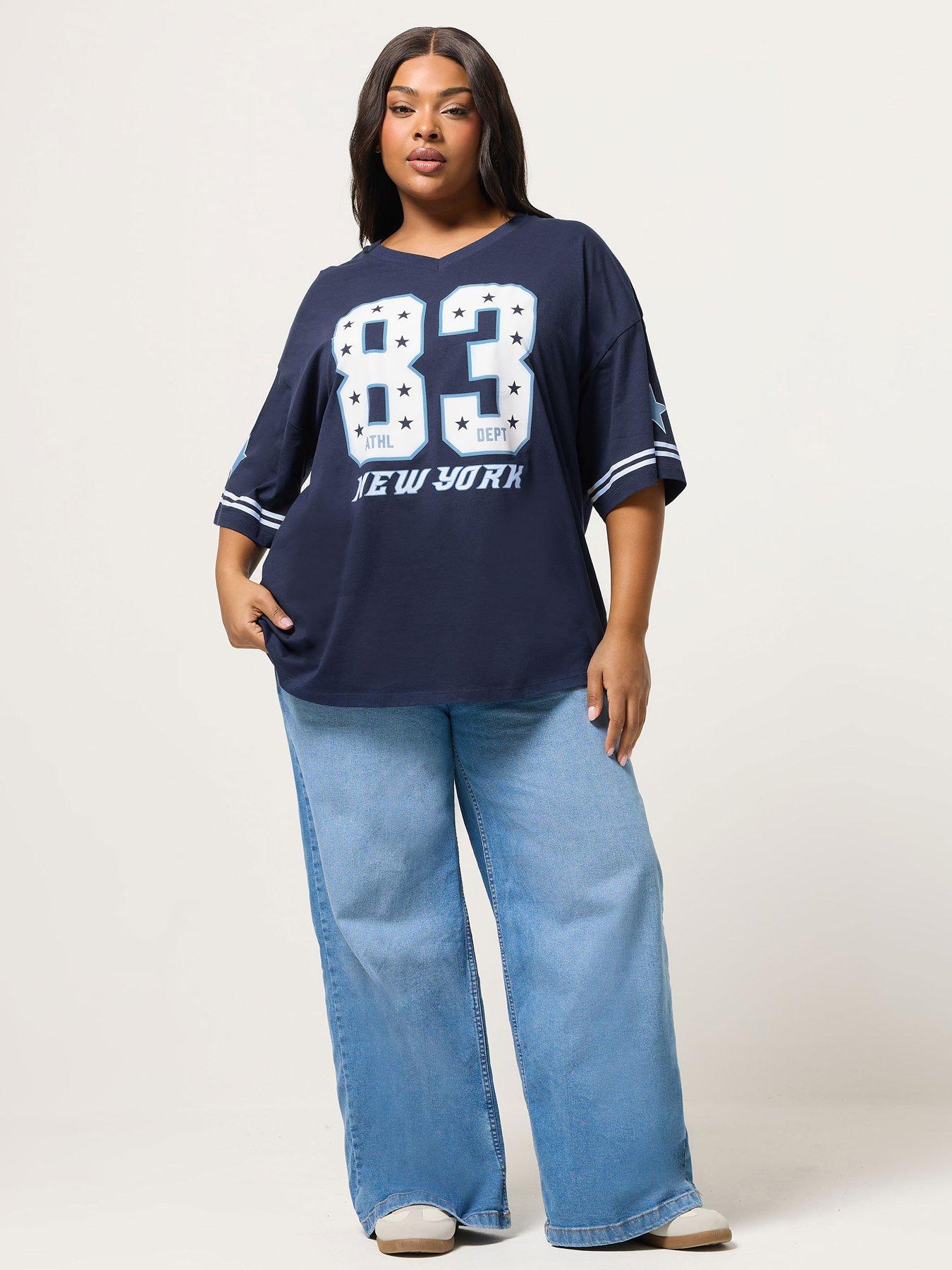 yours-curve-placement-boxy-varsity-t-shirt-blueback