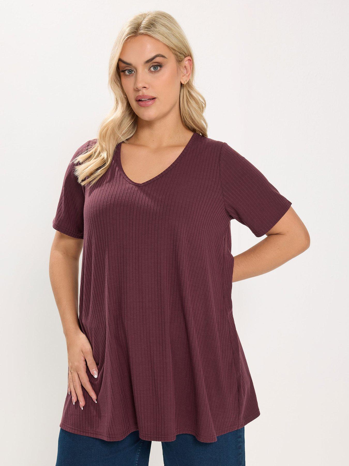 yours-curve-v-neck-rib-swing-topfront