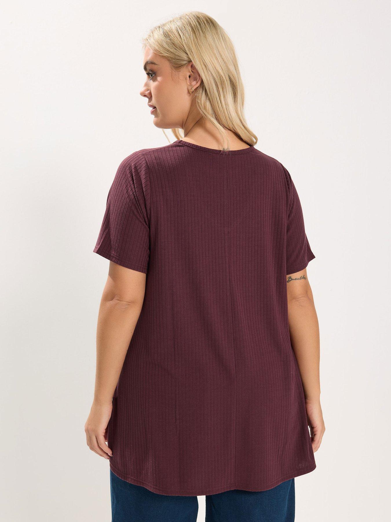 yours-curve-v-neck-rib-swing-topstillFront
