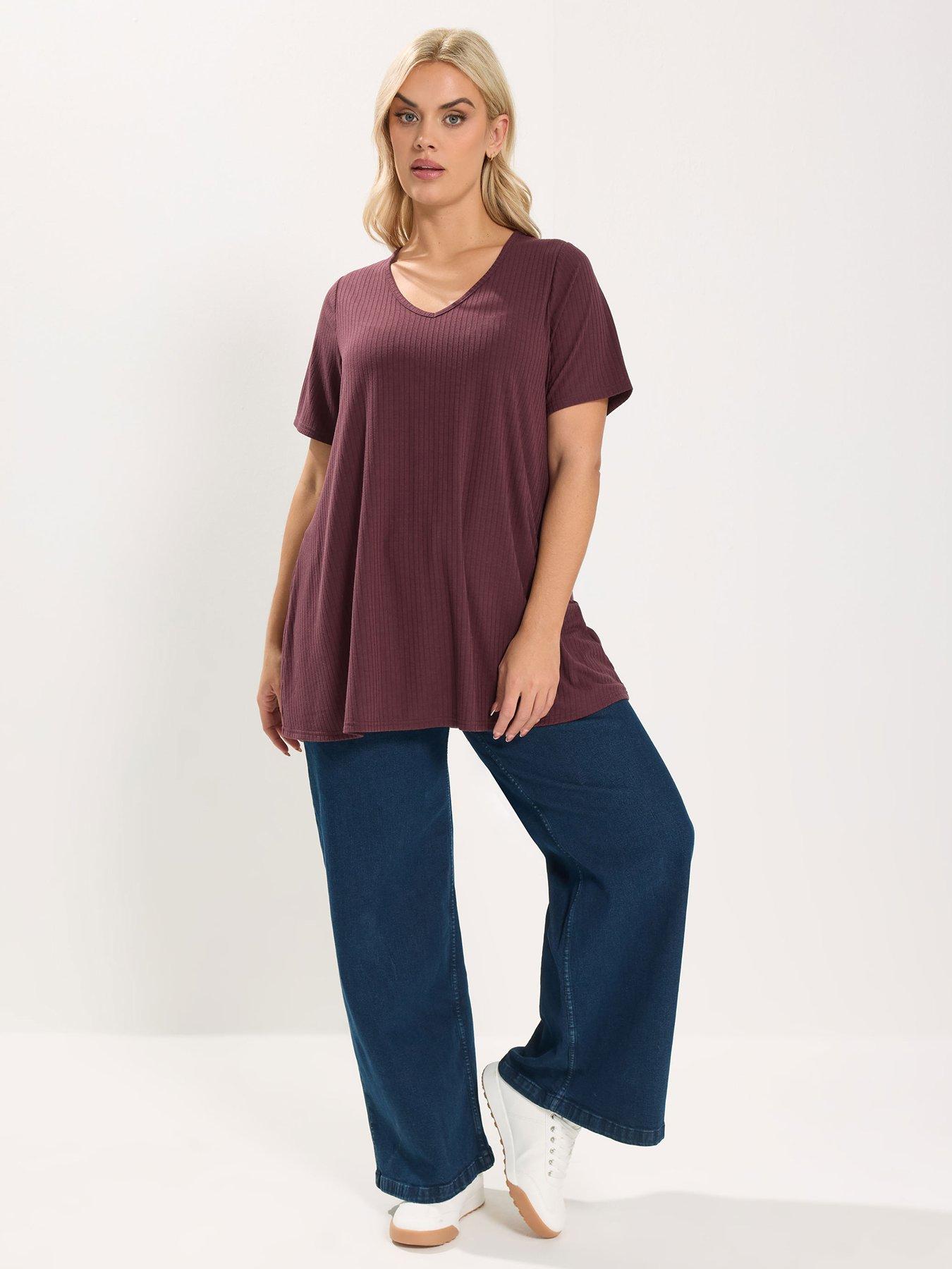 yours-curve-v-neck-rib-swing-topback