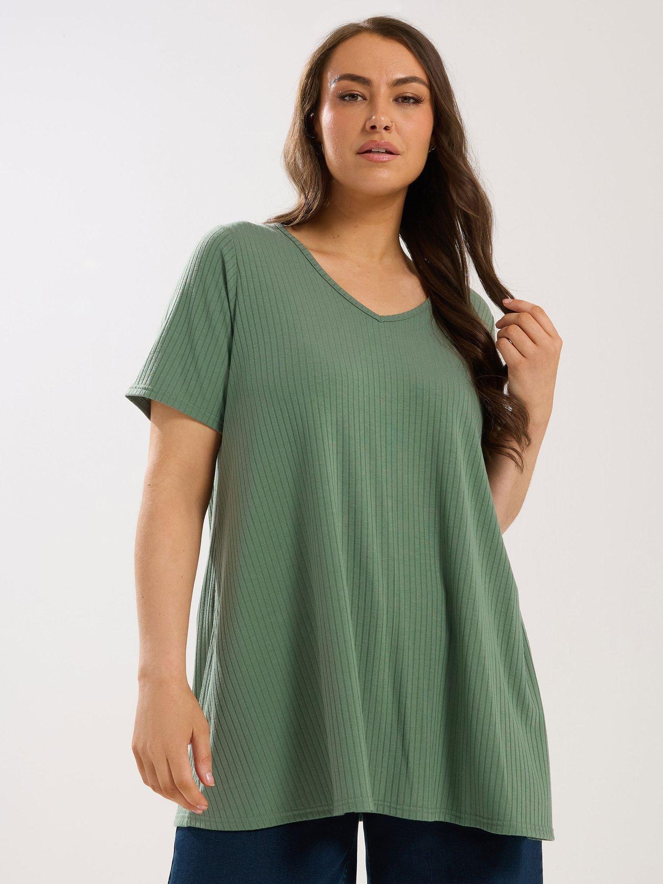 yours-curve-v-neck-rib-swing-topfront