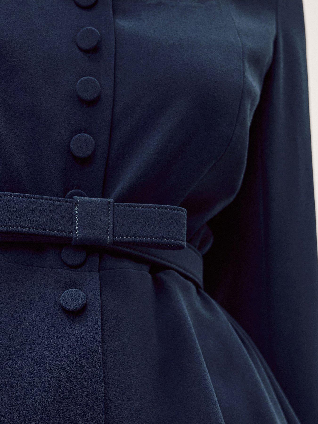 Image 5 of 5 of Monsoon Erin Peplum Jacket - Navy