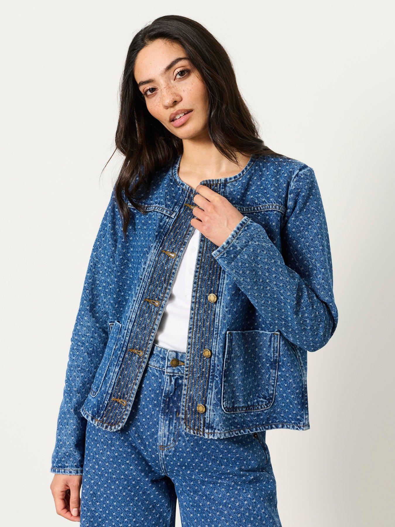 FatFace Maeve Denim Jacket - Blue