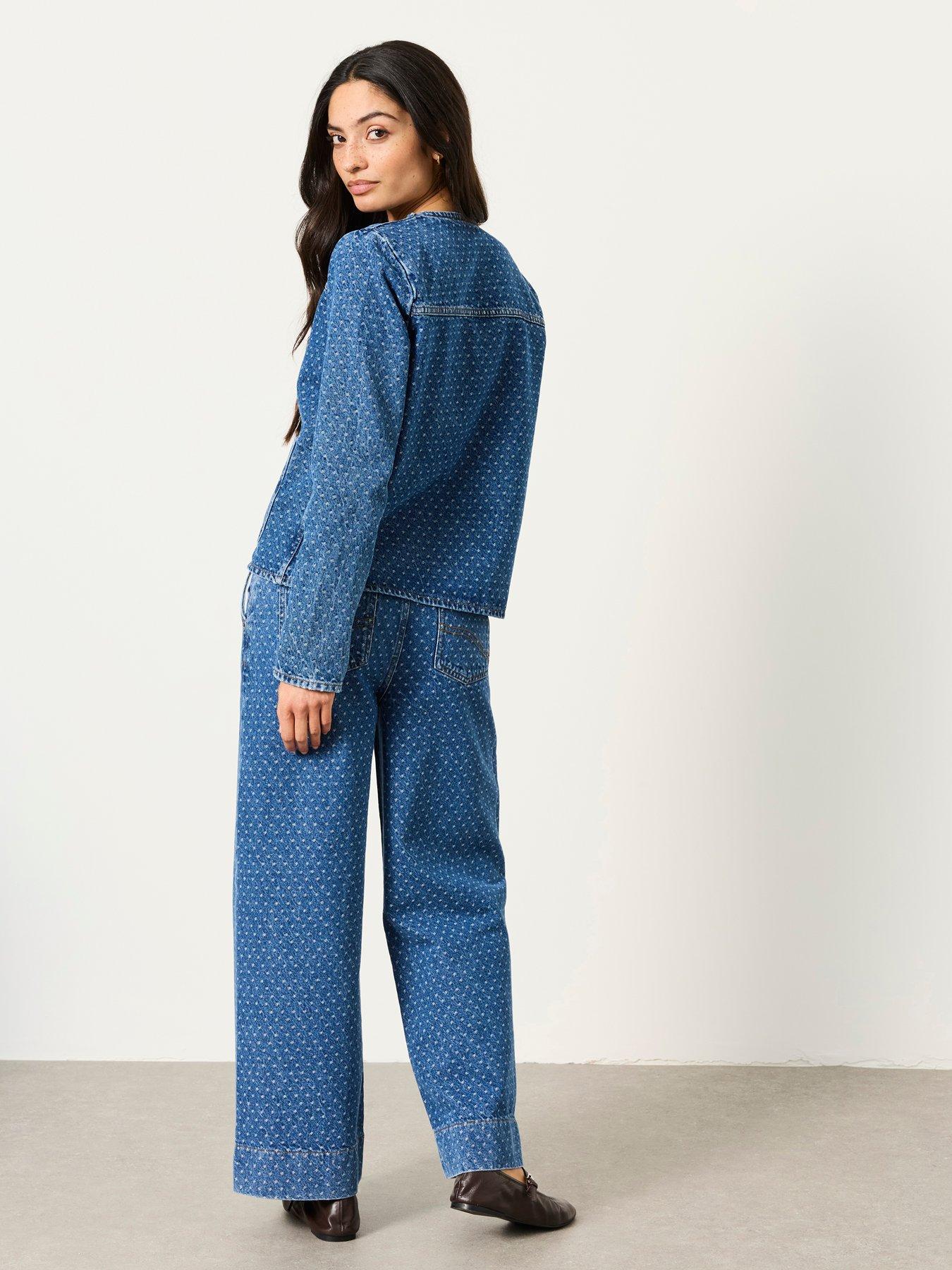 Image 2 of 6 of FatFace Maeve Denim Jacket - Blue
