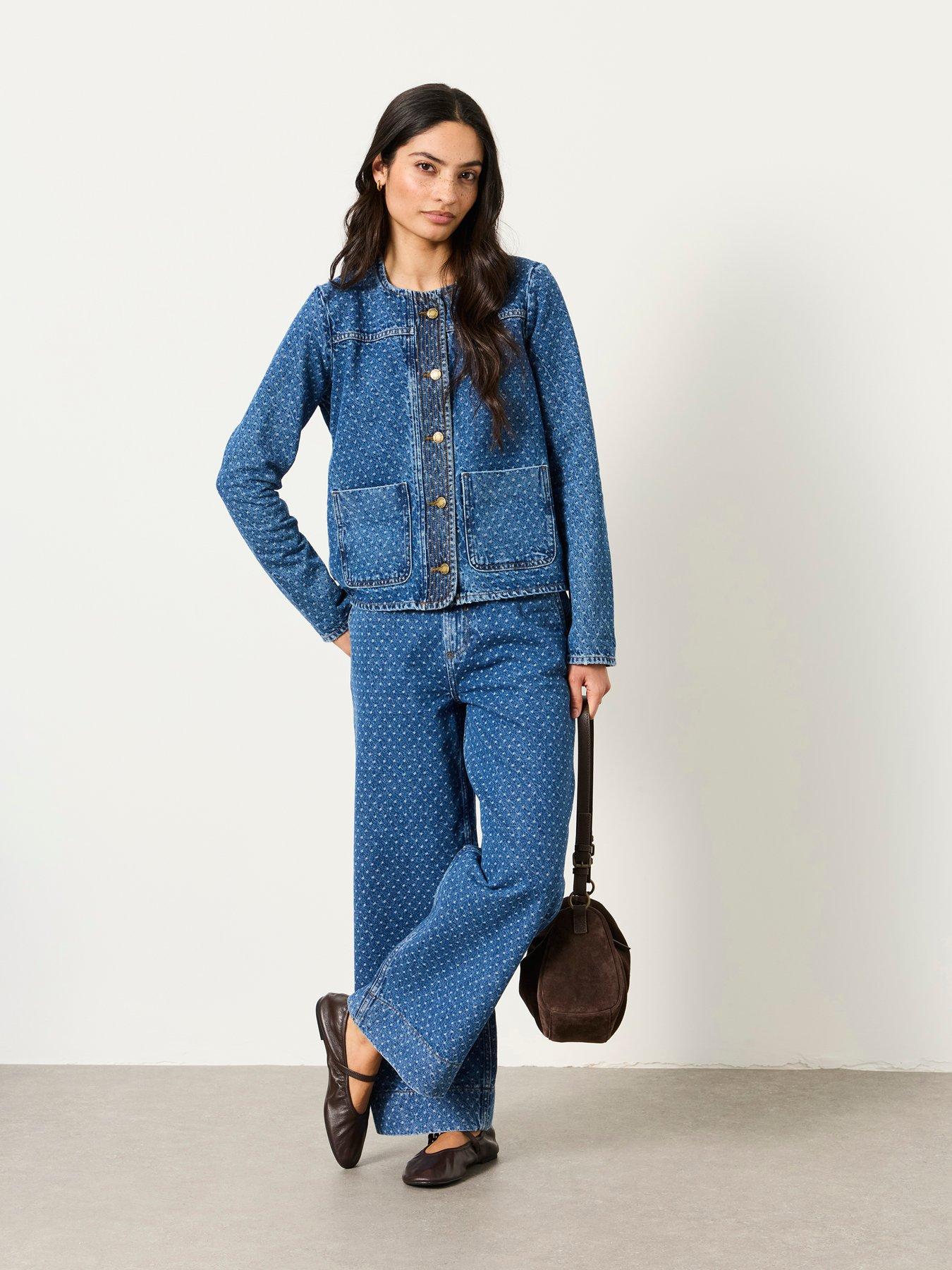 Image 3 of 6 of FatFace Maeve Denim Jacket - Blue