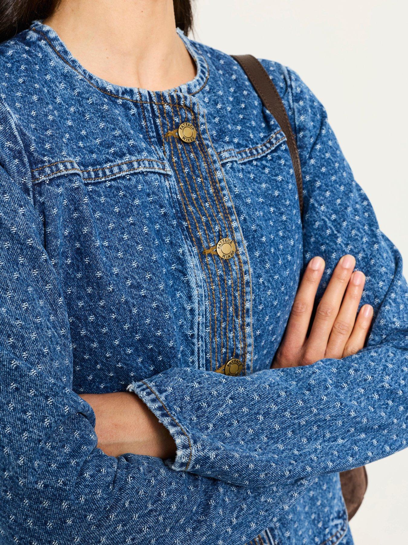 Image 4 of 6 of FatFace Maeve Denim Jacket - Blue