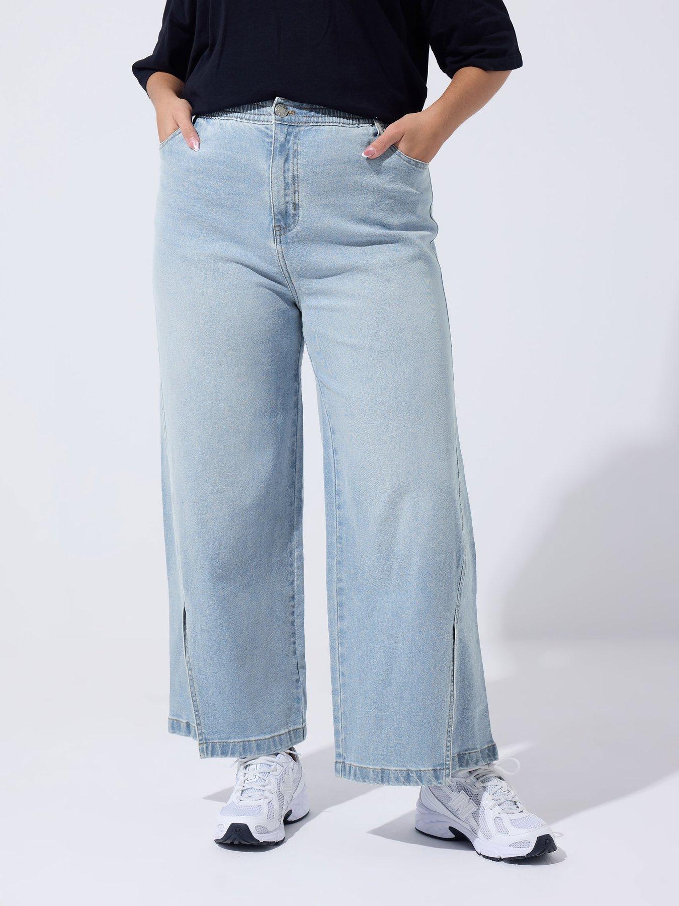 Yours Curve Split Hem Jeans