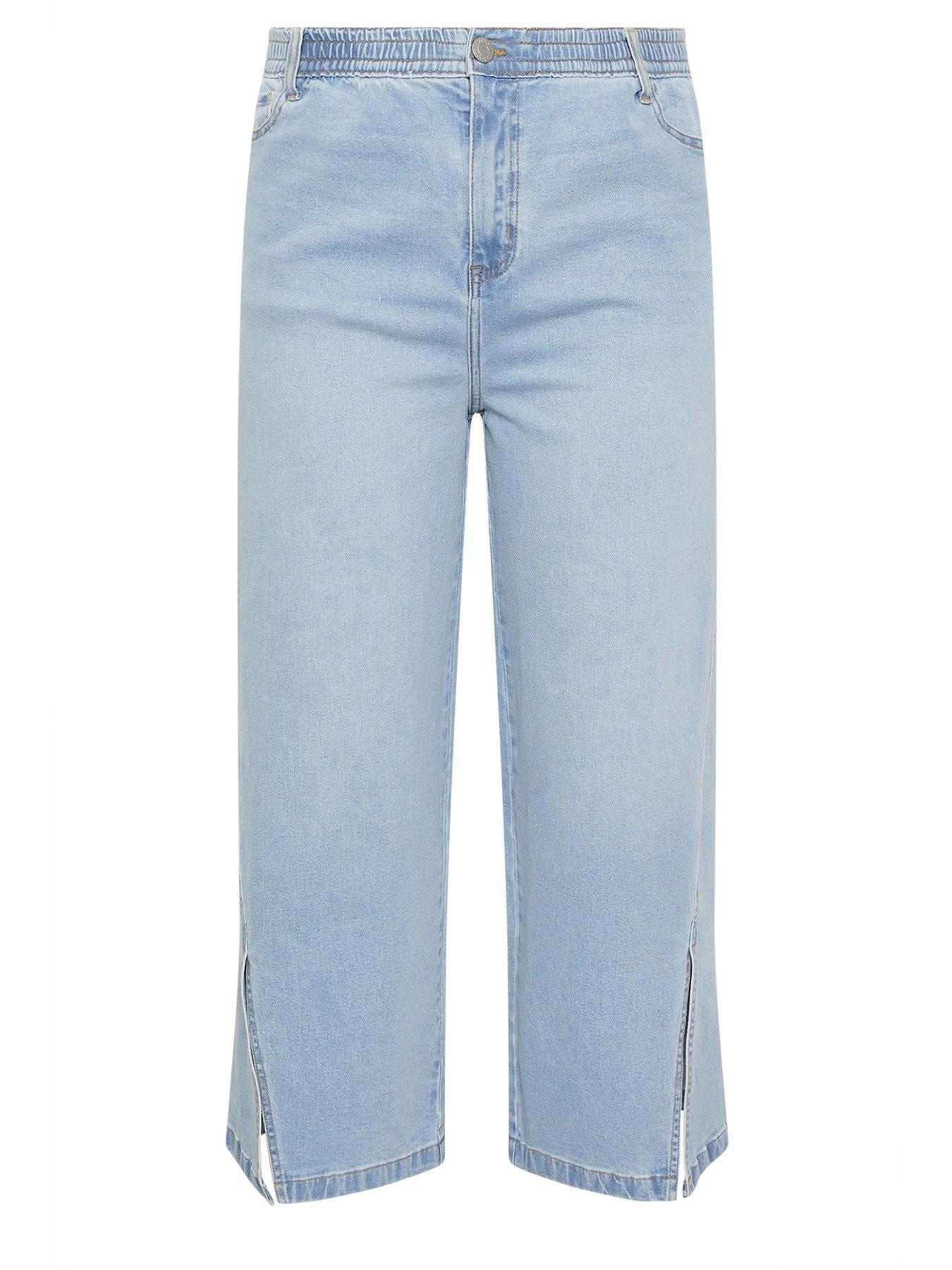 Image 5 of 5 of Yours Curve Split Hem Jeans